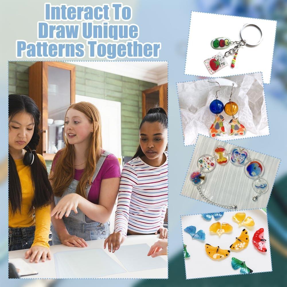 Hojas Termoencogibles FINGERINSPIRE 15PCS Brillan en la Oscuridad 20x14.5cm