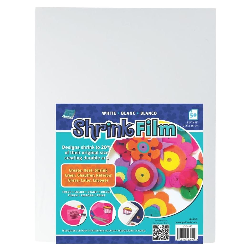 Película Retráctil Blanca Grafix 50 Hojas 21.6x27.9 cm