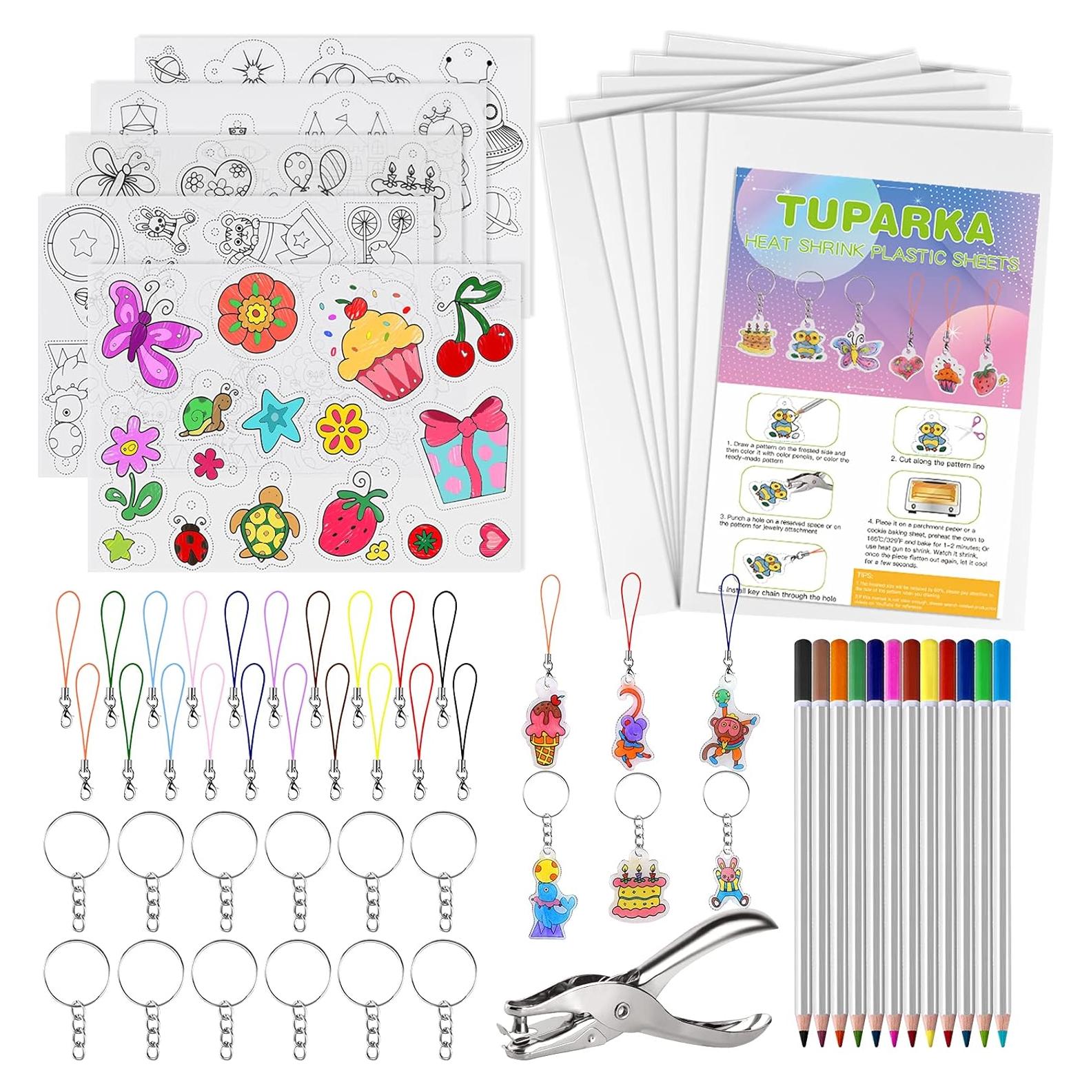 Kit de Manualidades TUPARKA 60 Piezas Plástico Termocontraíble