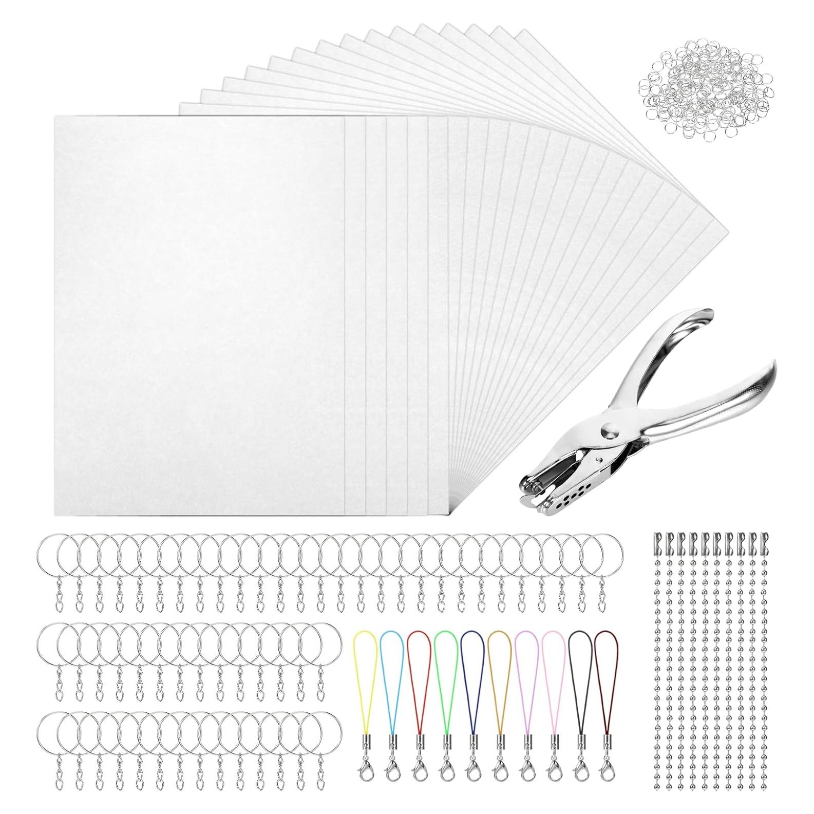 Kit de Llaveros de Plástico Retráctil Jeqqinuz 25PCS