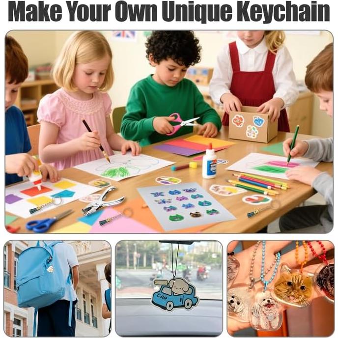 Kit de Llaveros de Plástico Retráctil Jeqqinuz 25PCS