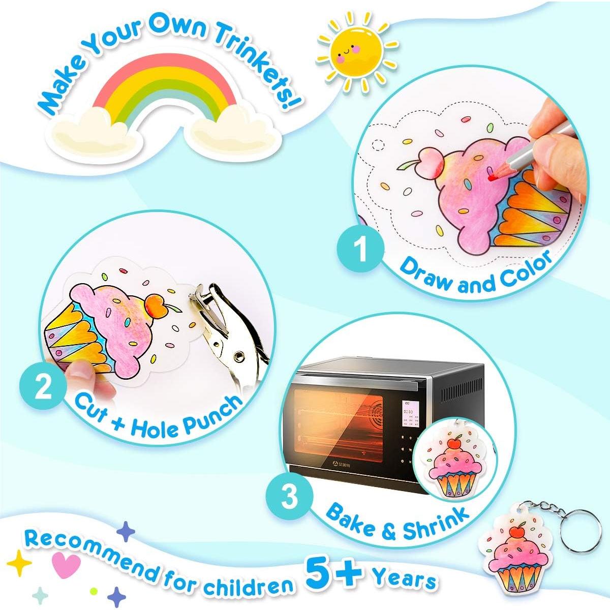 Kit de Plástico Retráctil Mocoosy 148 Piezas para Manualidades