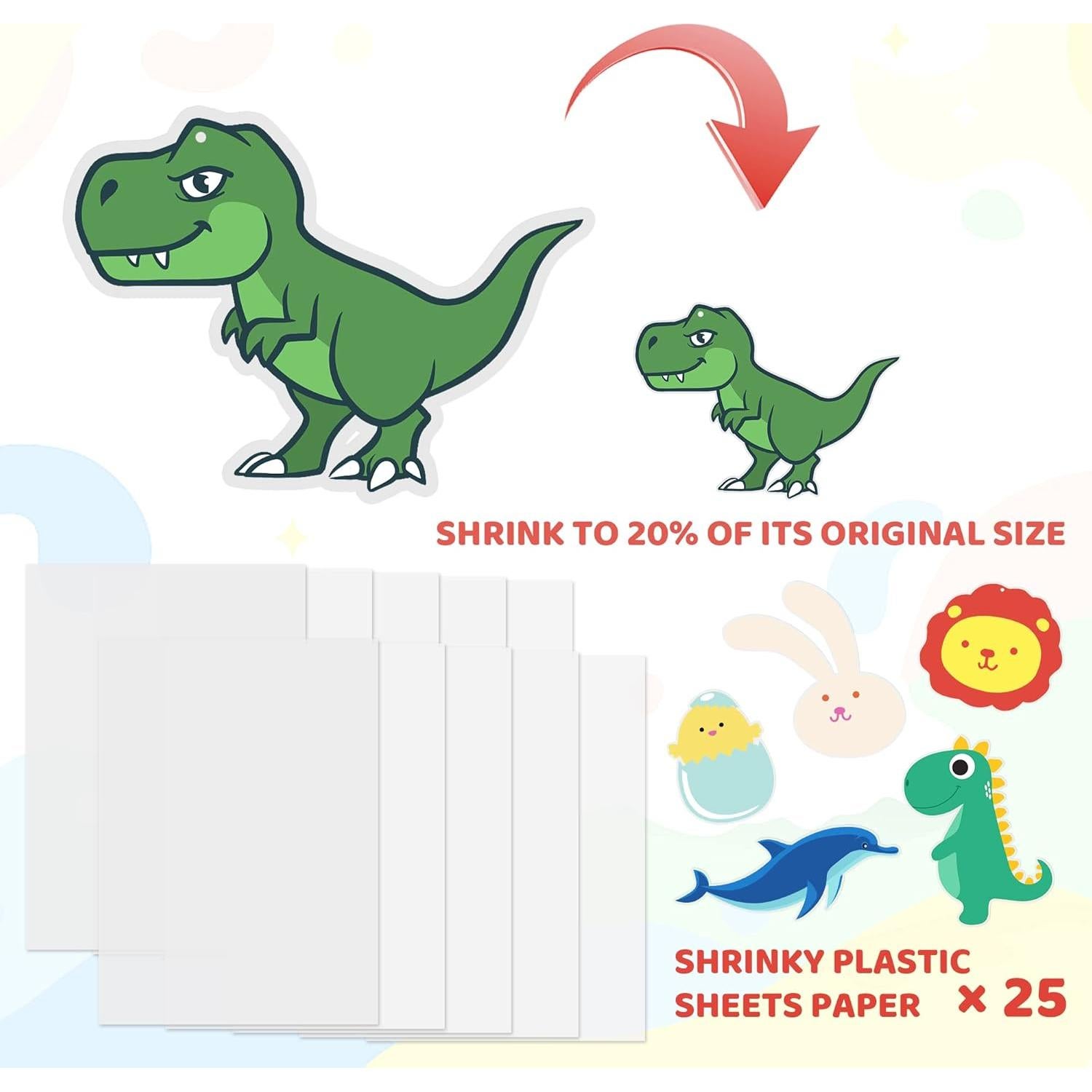 Kit de Manualidades PETDCHEB - 160 Piezas de Papel Encogible