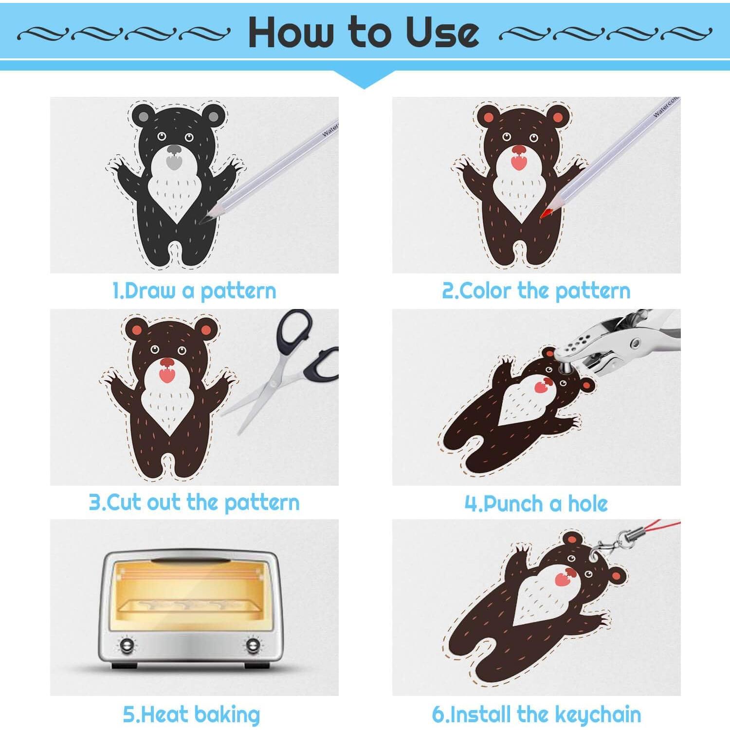 Kit de Llaveros Shynek 205 Piezas - Hojas Shrinky y Accesorios