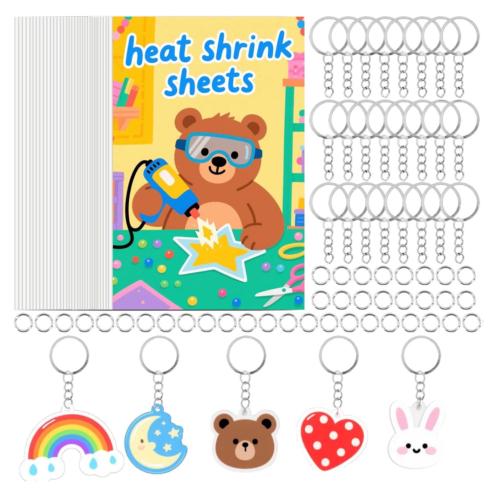 Kit Hojas de Plástico Retráctil LECEHIVO 40 Pcs DIY Arte