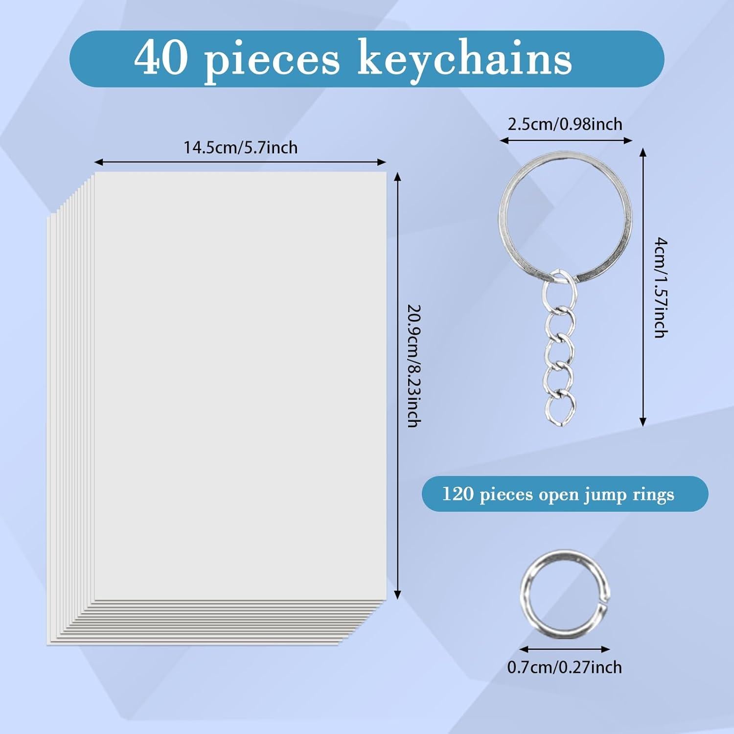 Kit Hojas de Plástico Retráctil LECEHIVO 40 Pcs DIY Arte