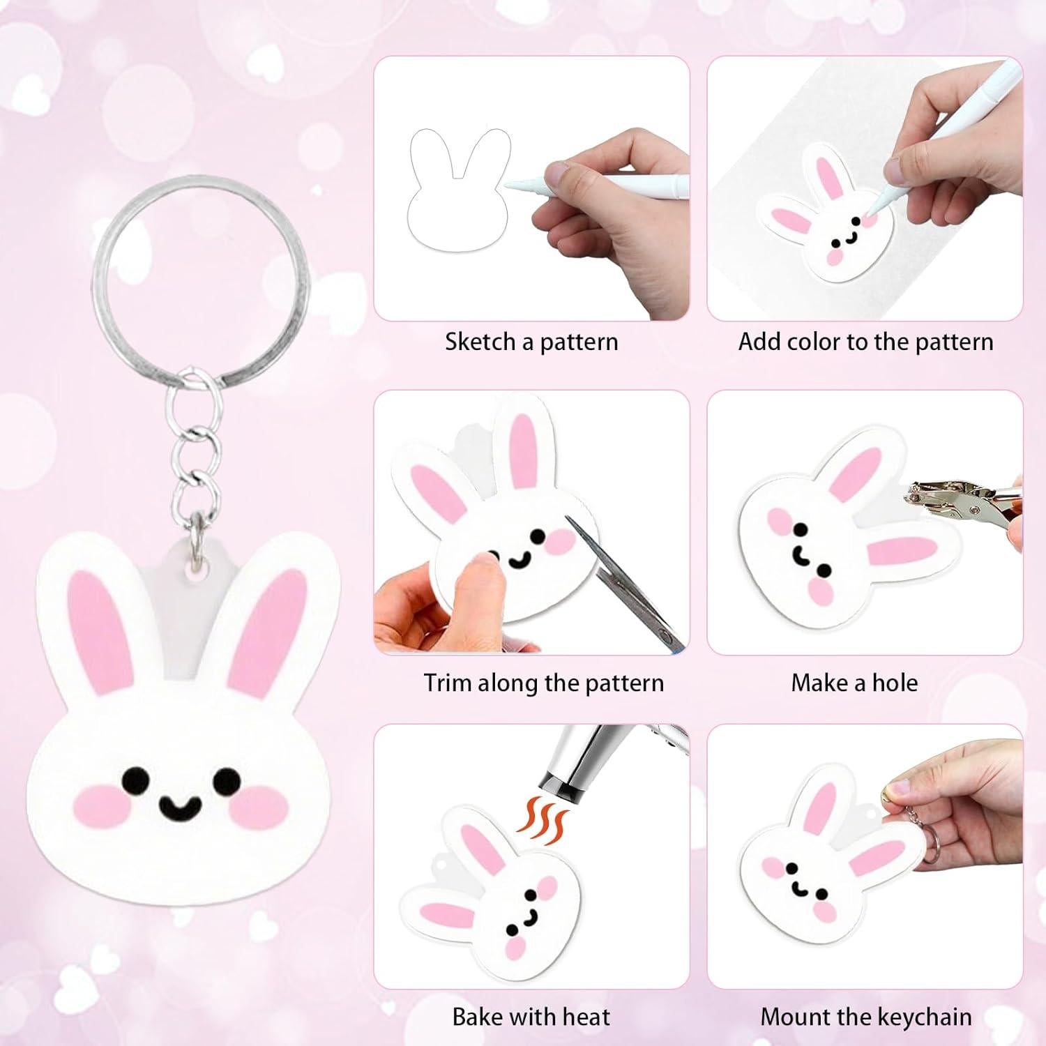 Kit Hojas de Plástico Retráctil LECEHIVO 40 Pcs DIY Arte