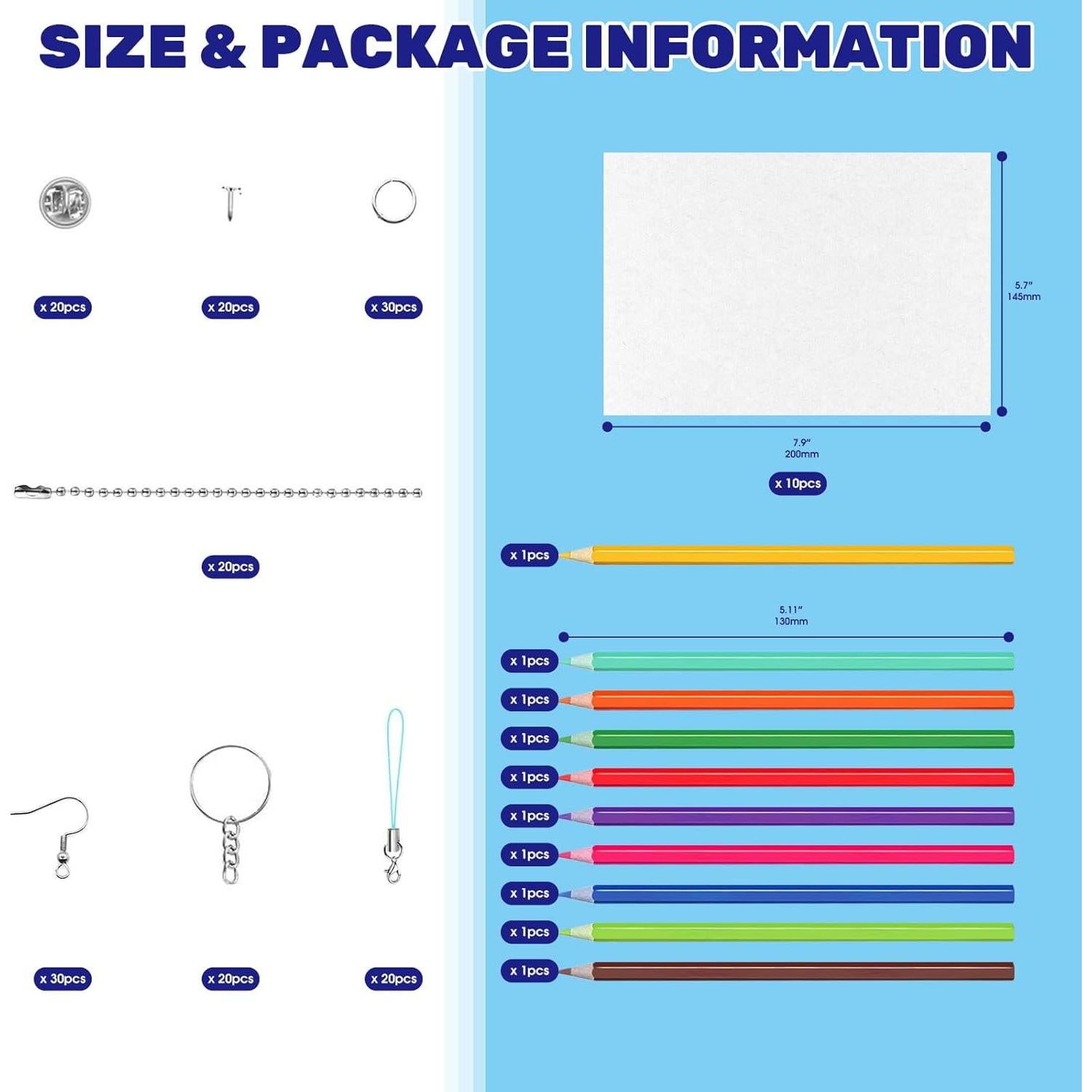 Kit de Manualidades Waltool 161 Piezas con Películas Retráctiles