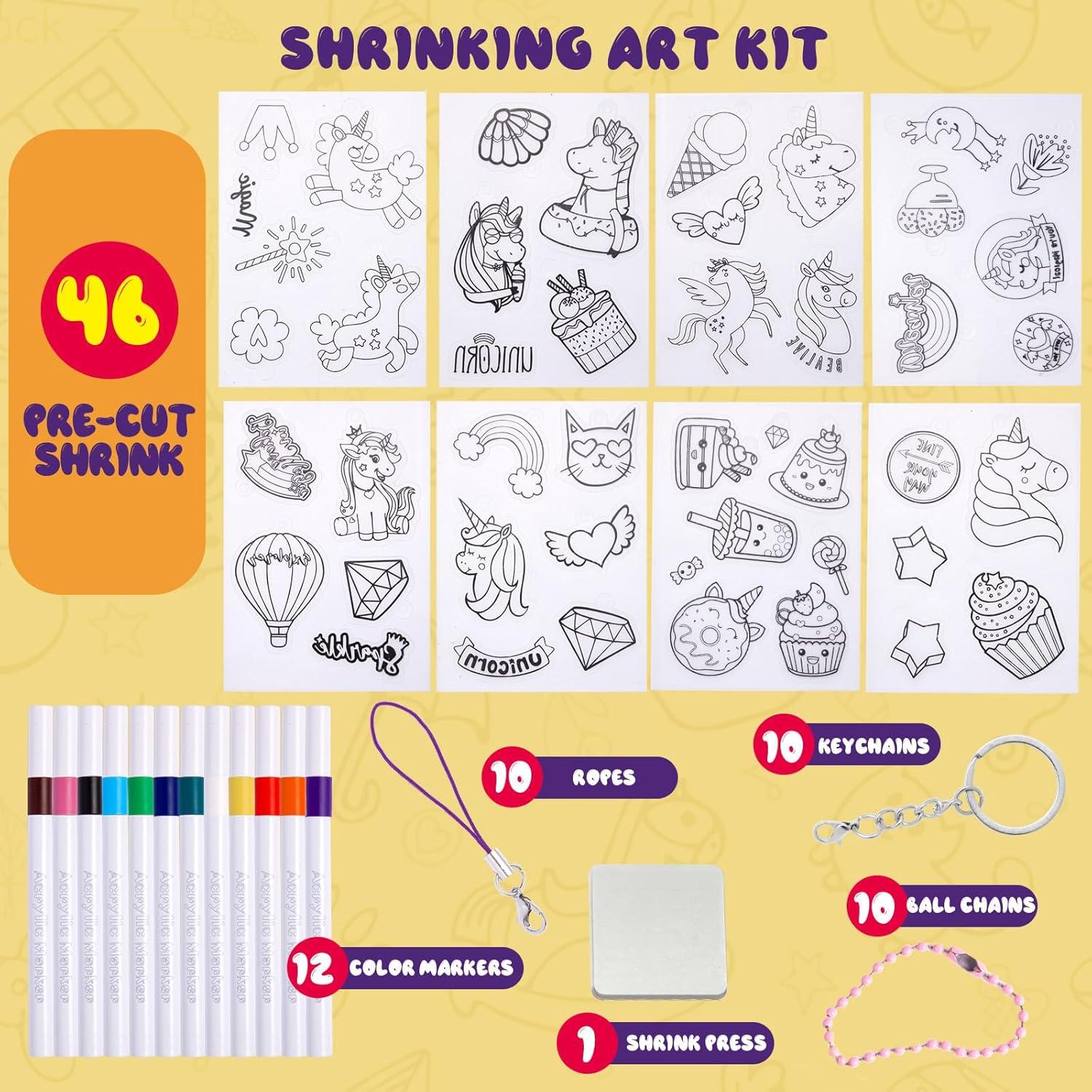 Kit de Manualidades de Plástico Encogible Yrinfay 89Pcs