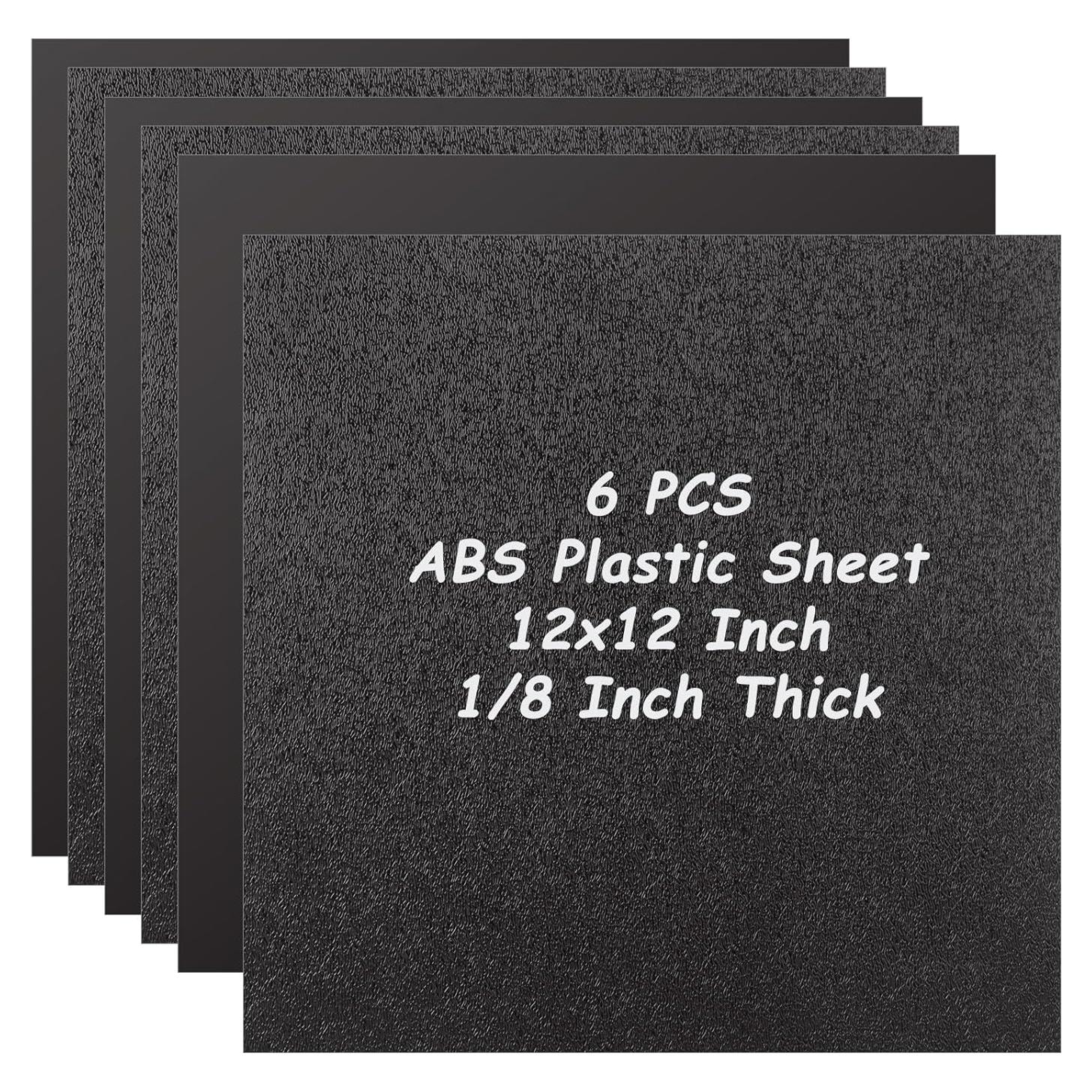 6 Hojas de Plástico ABS 300x300 mm 3 mm para DIY LOPYXBR