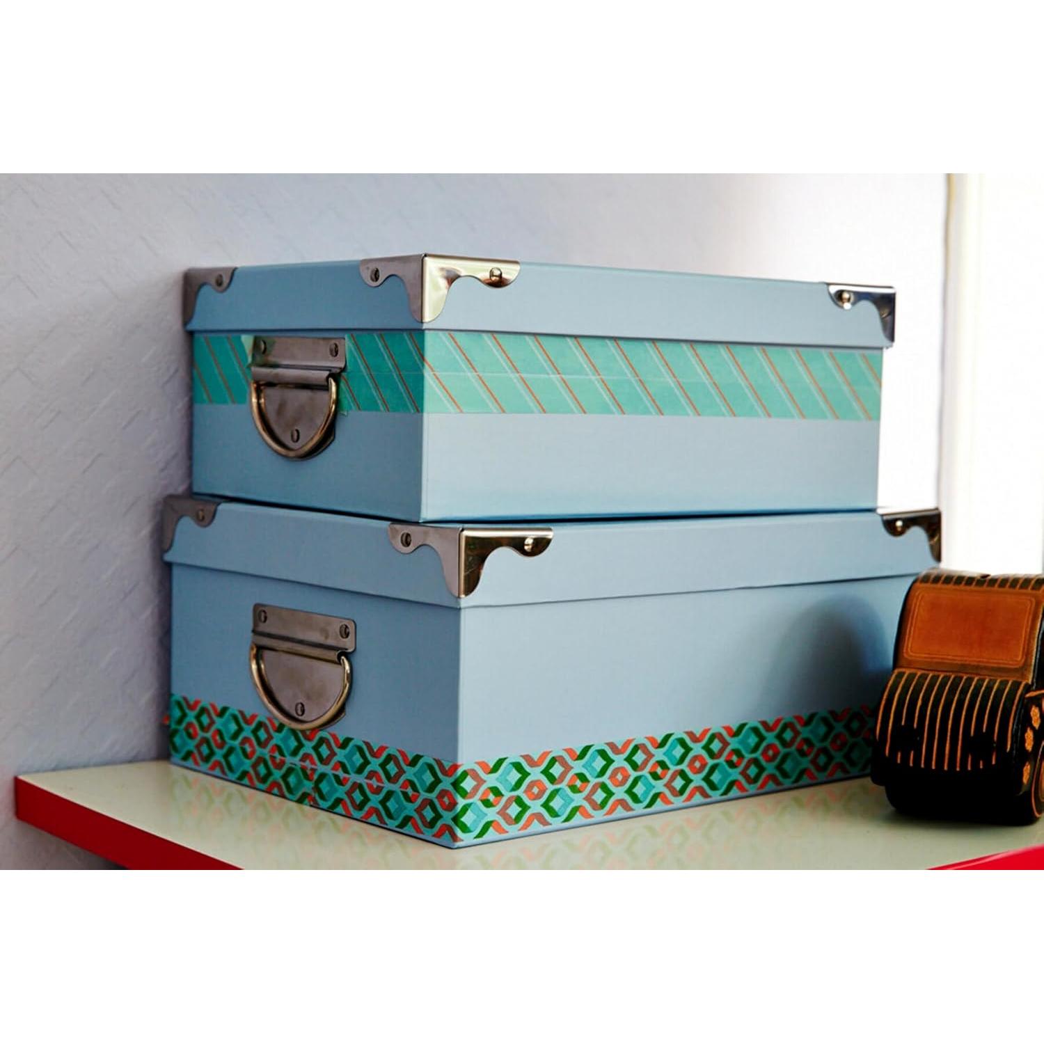 Cinta Washi Scotch 1.5 cm x 10 m Azul Pastel para Manualidades