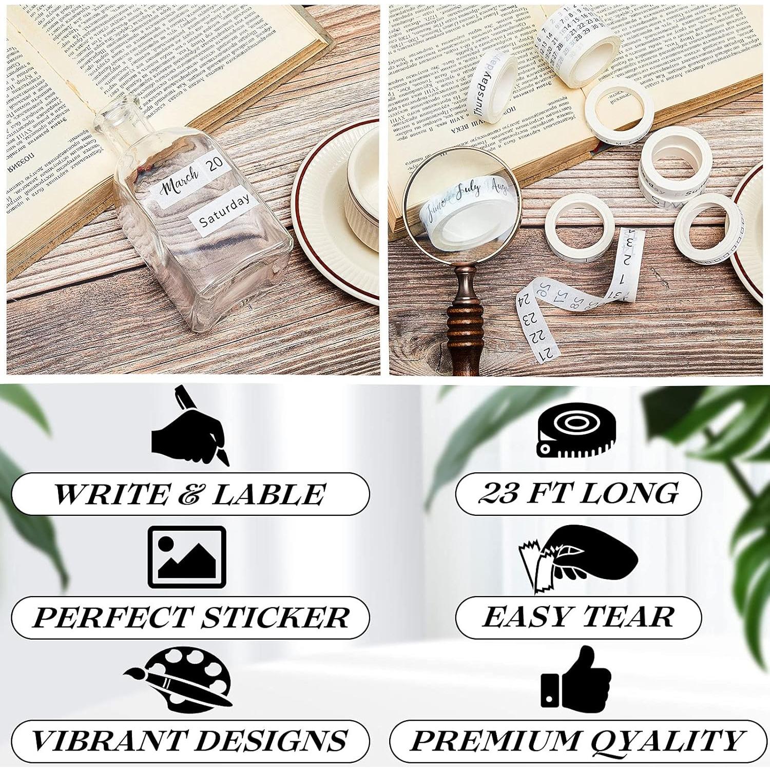 Conjunto de 9 Rollos de Cinta Washi Chuangdi para Planificación