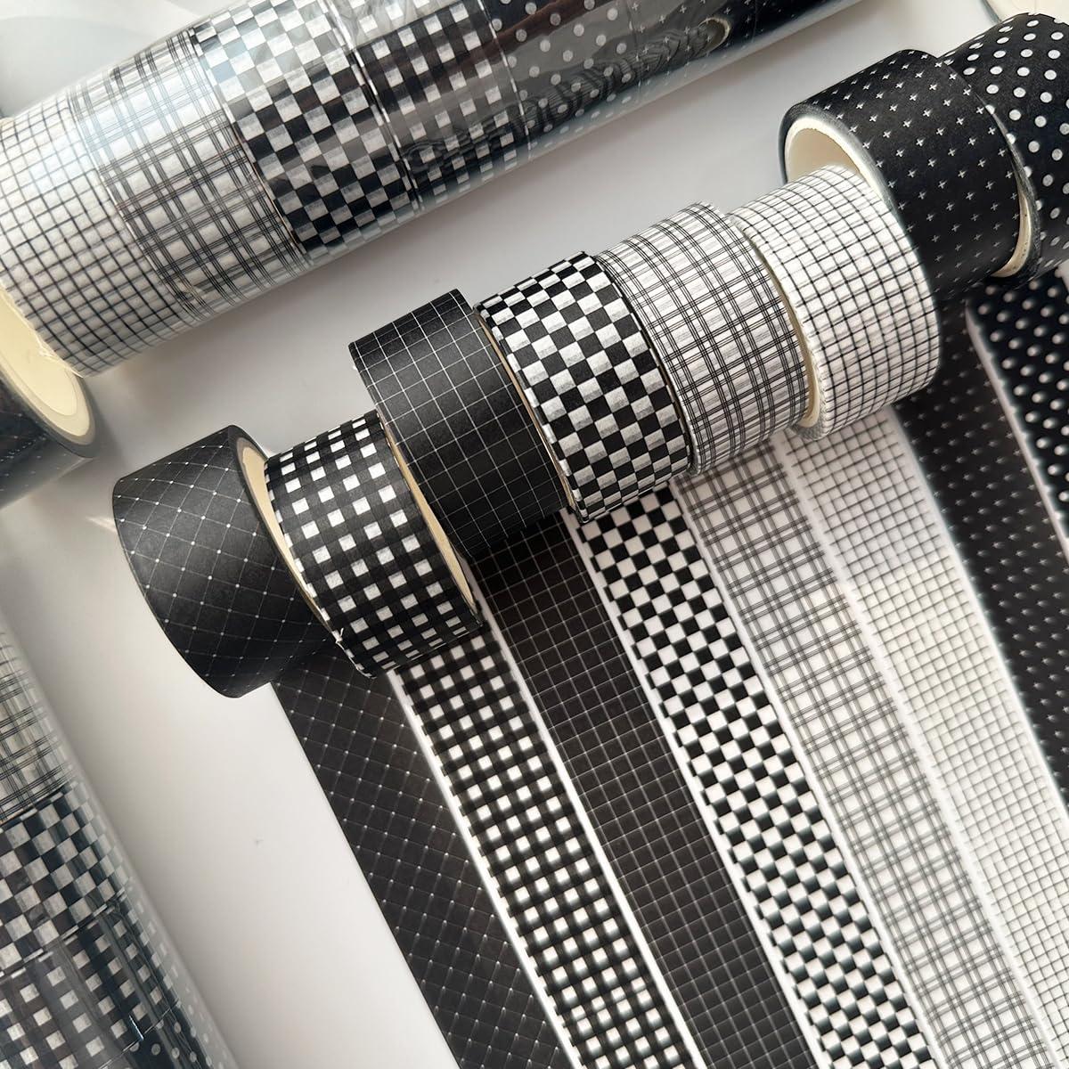 Conjunto de Cinta Washi YUBX 8 Rollos 20mm x 5m Decorativa