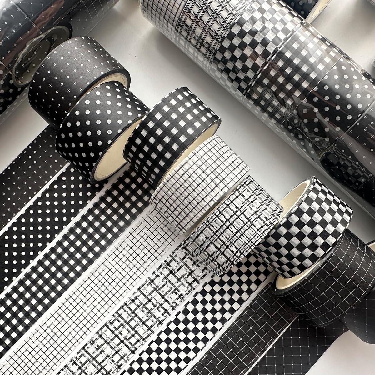 Conjunto de Cinta Washi YUBX 8 Rollos 20mm x 5m Decorativa