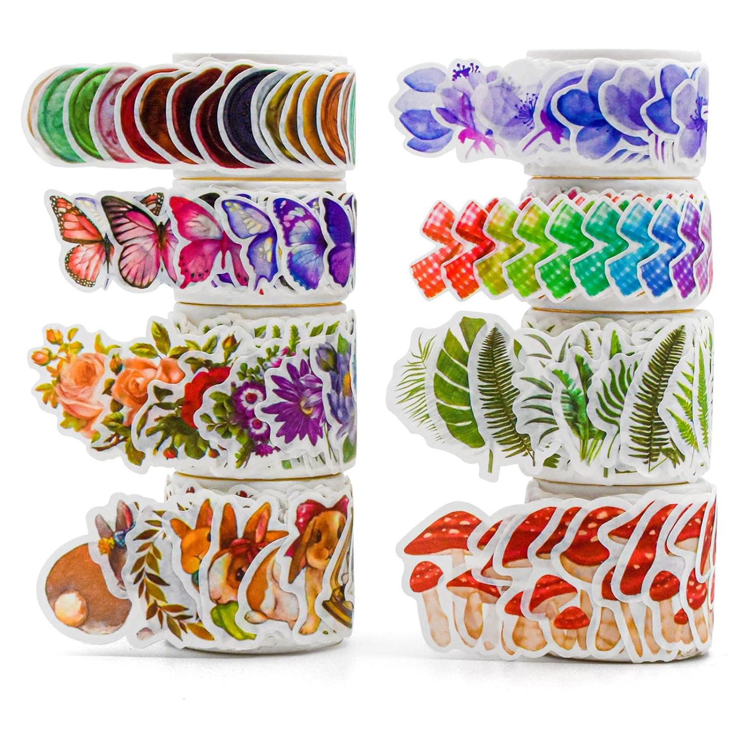 8 Rollos de Cinta Washi Vintage BROVITI para DIY y Scrapbooking