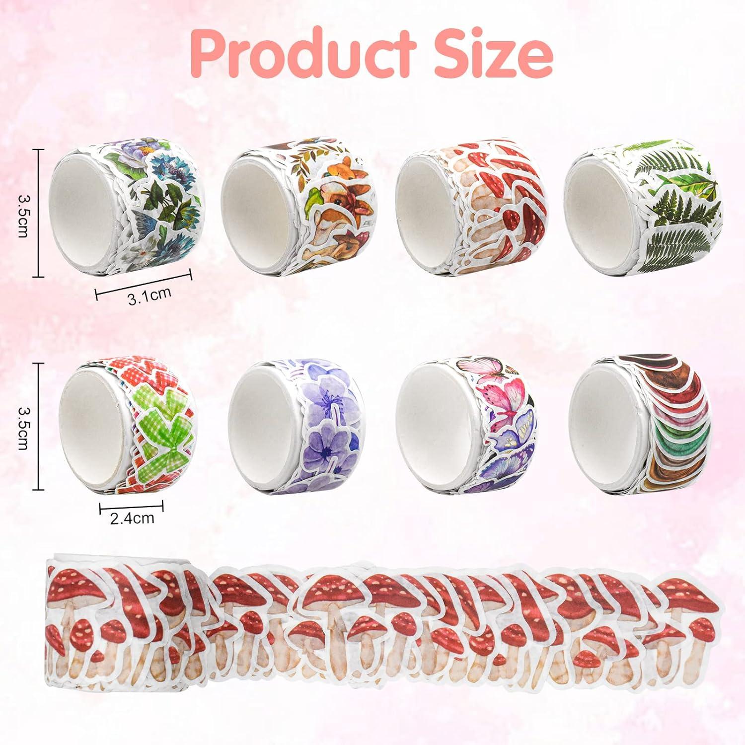 8 Rollos de Cinta Washi Vintage BROVITI para DIY y Scrapbooking
