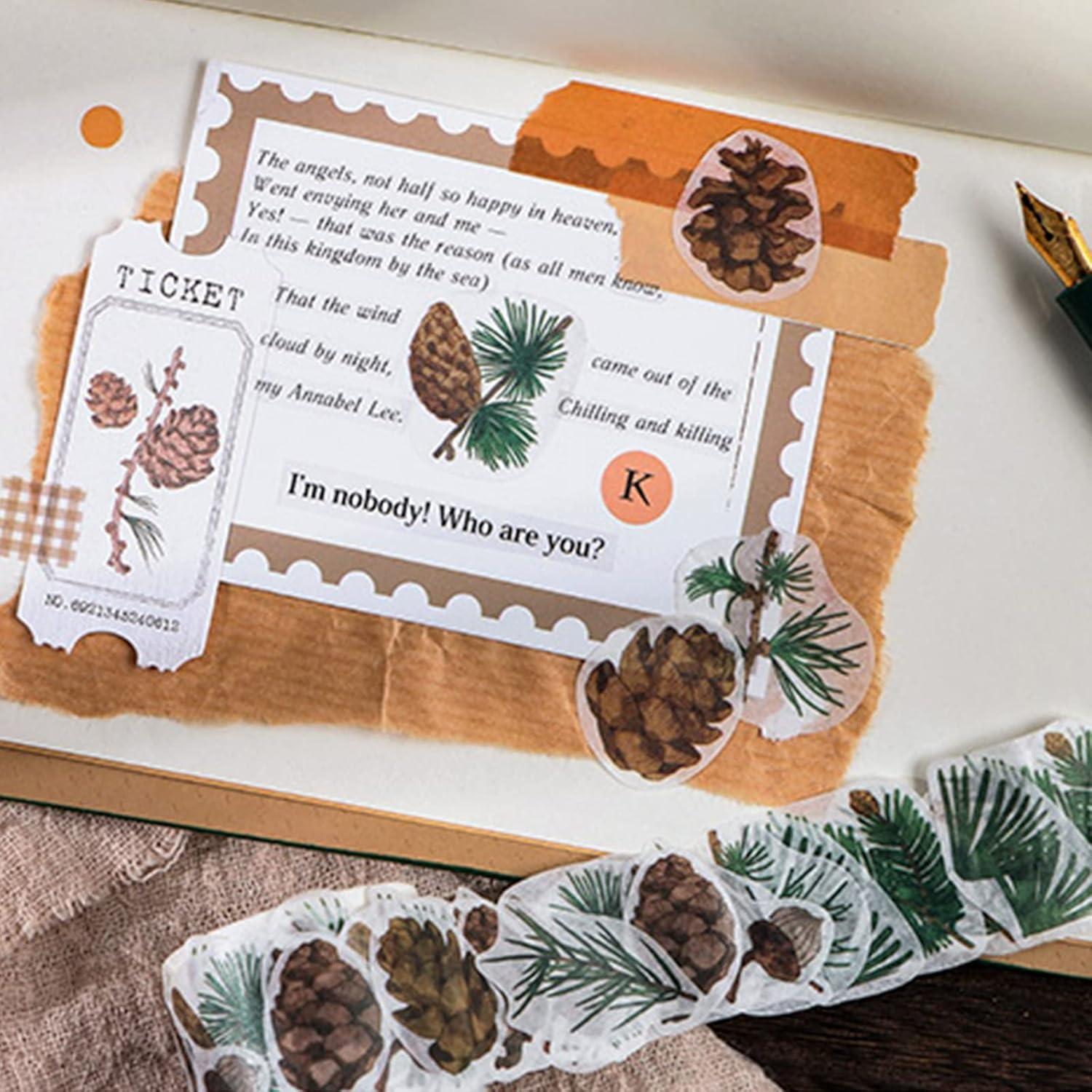 8 Rollos de Cinta Washi Vintage BROVITI para DIY y Scrapbooking