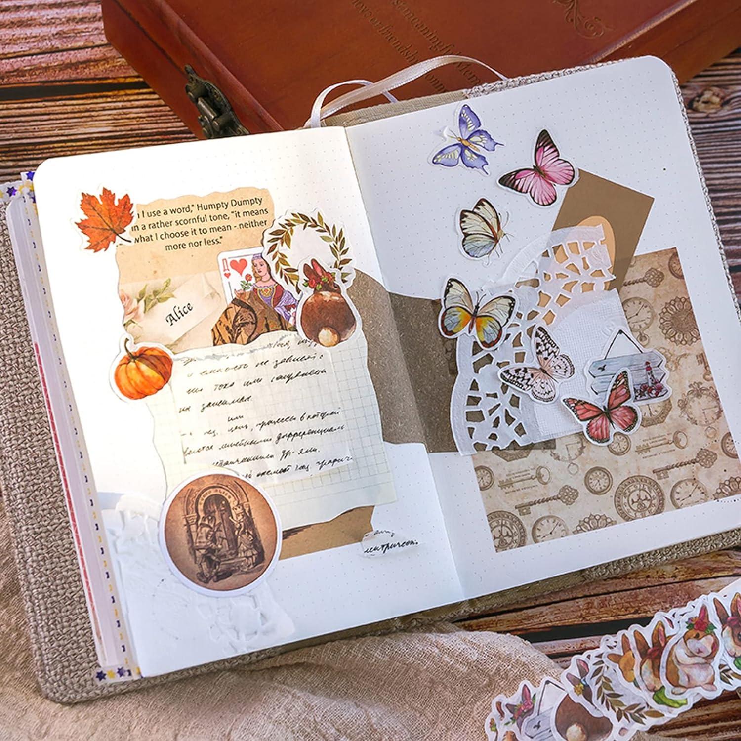 8 Rollos de Cinta Washi Vintage BROVITI para DIY y Scrapbooking