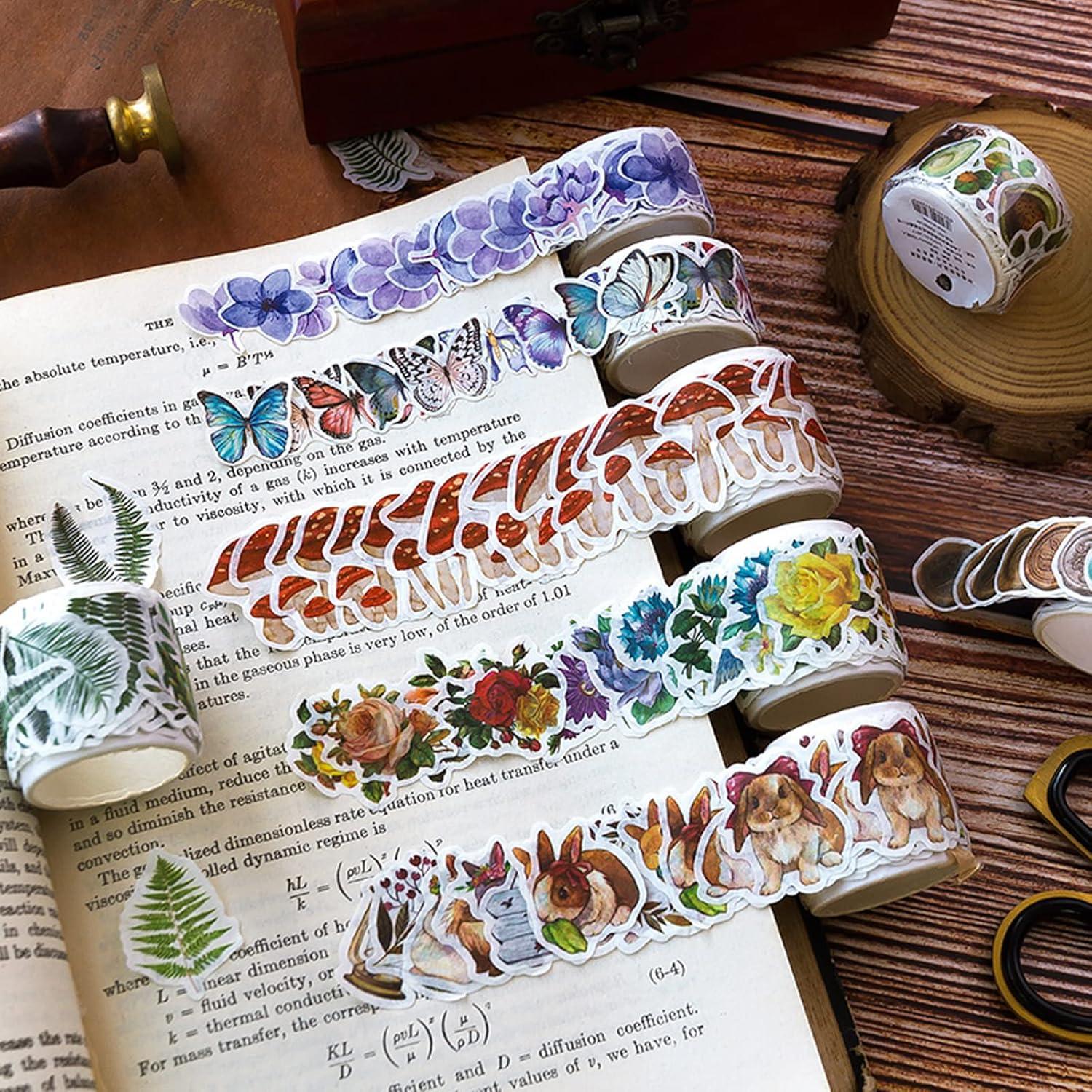 8 Rollos de Cinta Washi Vintage BROVITI para DIY y Scrapbooking