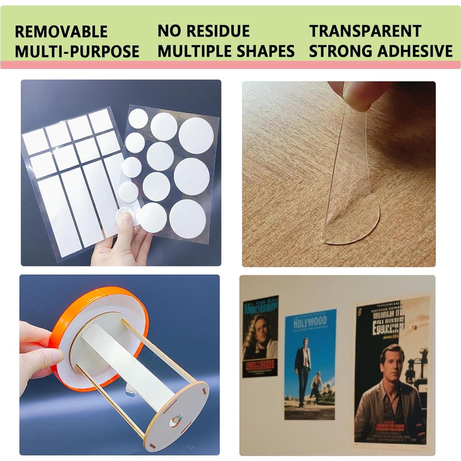 Cinta de Montaje Doble Cara Wensskku 96PCS 20.6x14.6cm