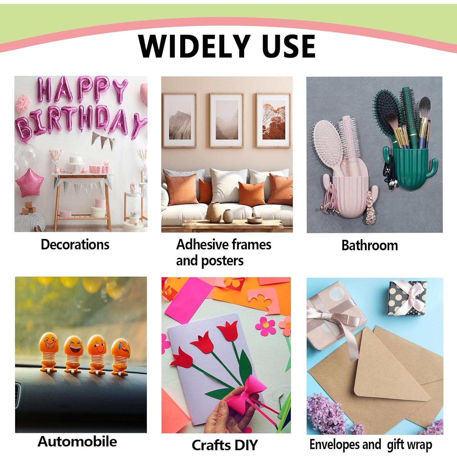 Cinta de Montaje Doble Cara Wensskku 96PCS 20.6x14.6cm