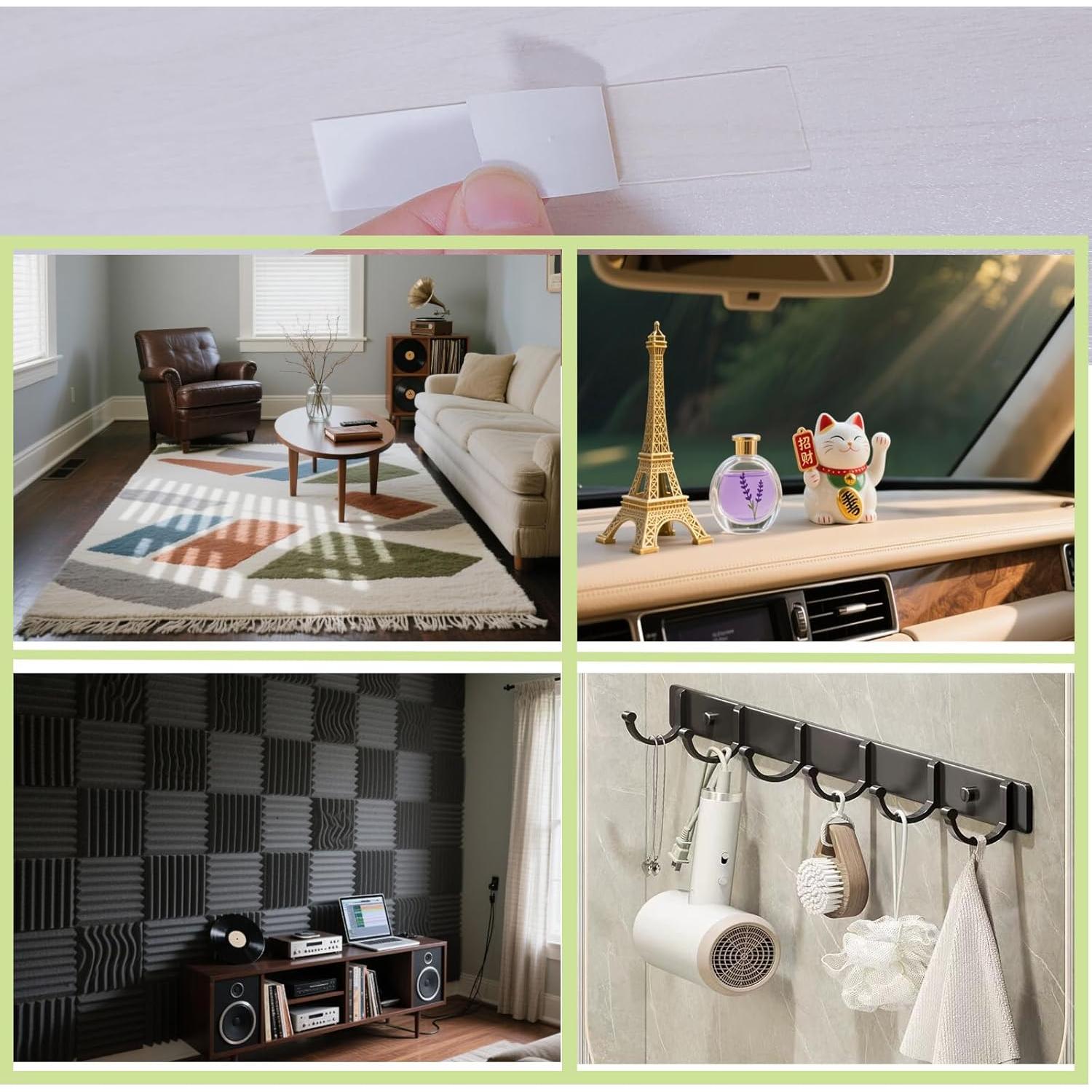 Cinta de Montaje Doble Cara Wensskku 96PCS 20.6x14.6cm