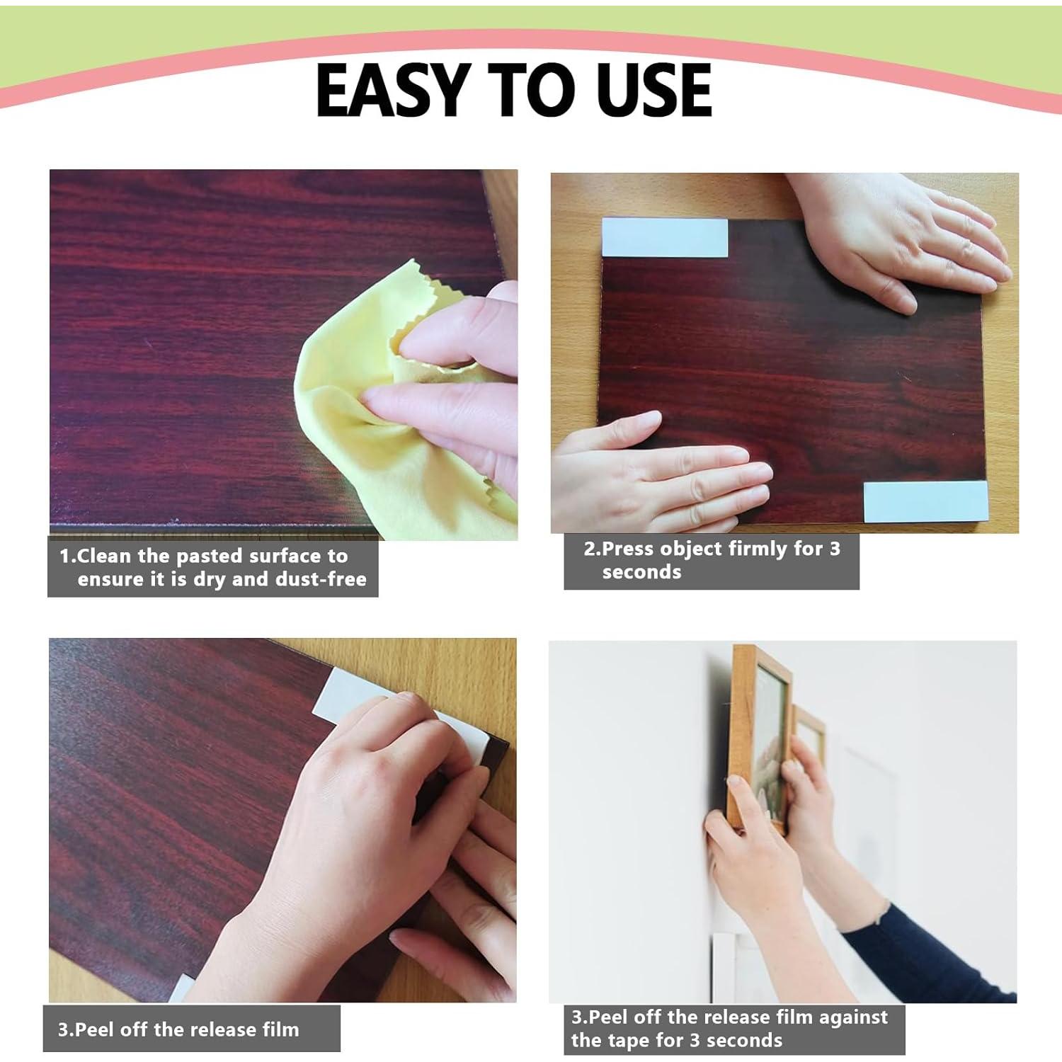 Cinta de Montaje Doble Cara Wensskku 96PCS 20.6x14.6cm