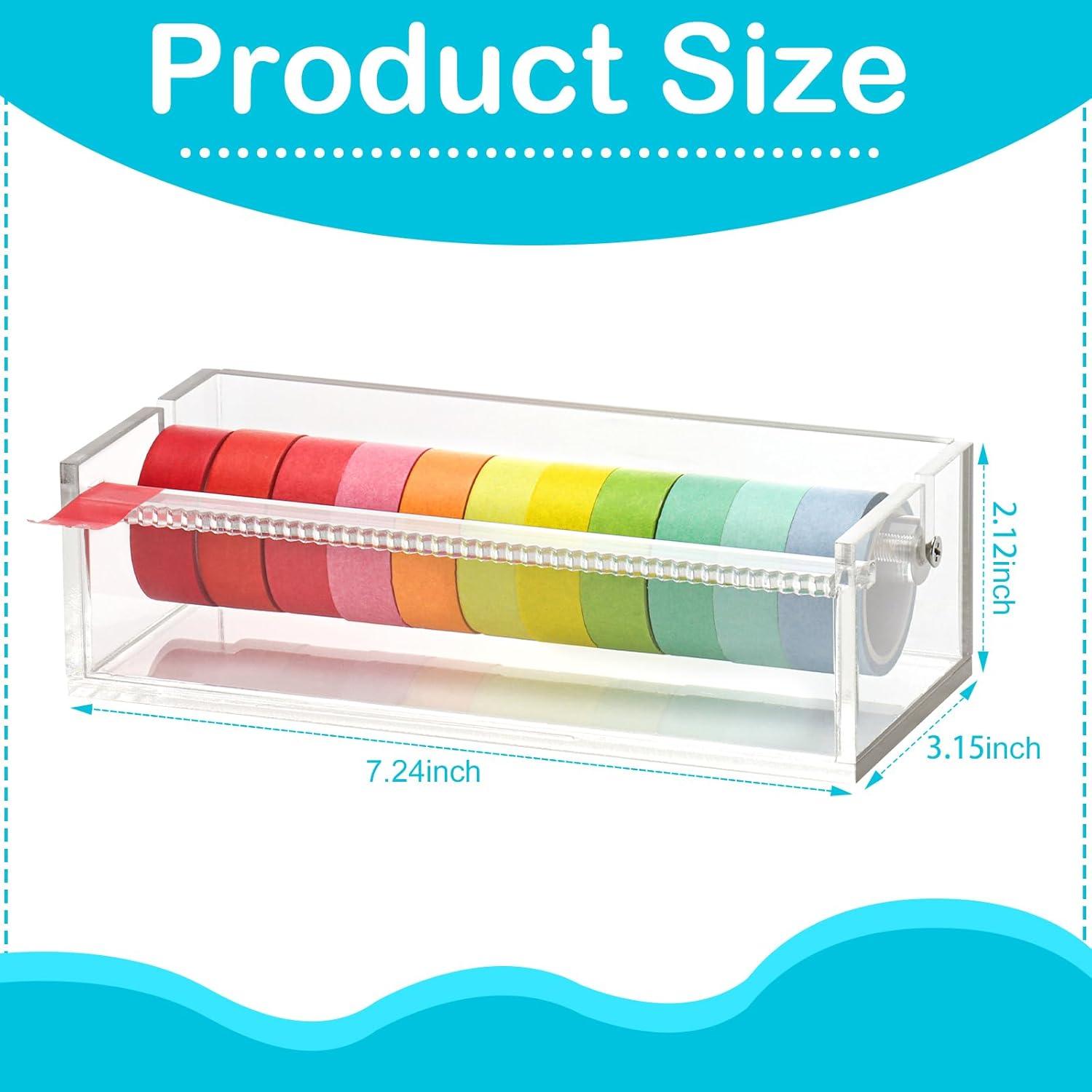 Dispensador de Cinta Washi Acrílico SMAODSGN 18.4x8.0 cm