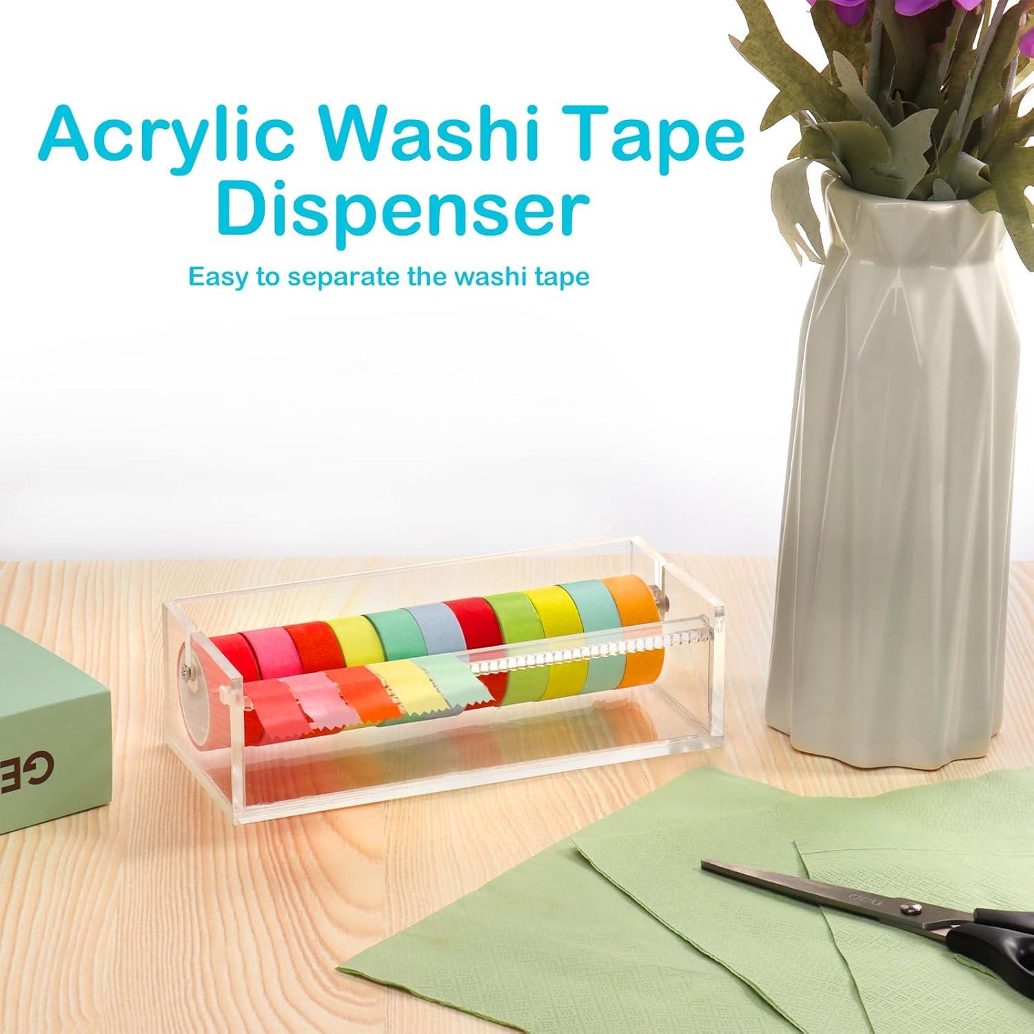 Dispensador de Cinta Washi Acrílico SMAODSGN 18.4x8.0 cm