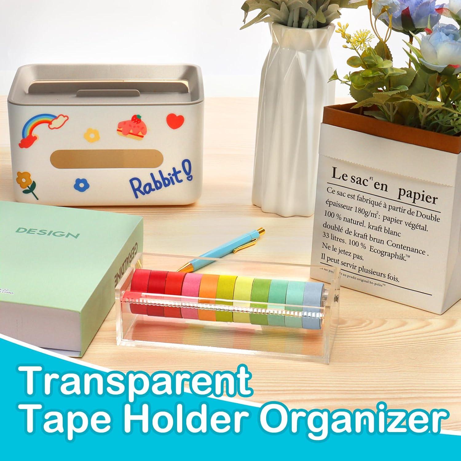 Dispensador de Cinta Washi Acrílico SMAODSGN 18.4x8.0 cm