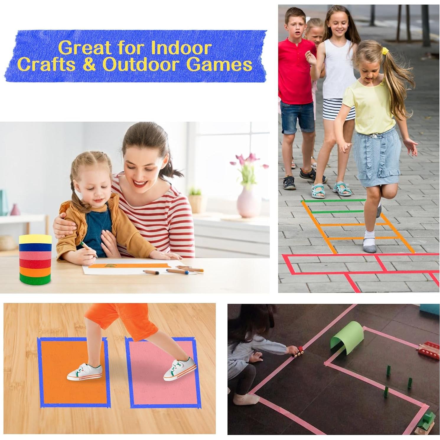 Cinta de Enmascarar de Colores SWRT 6 Rollos 1.8 cm x 14.6 m