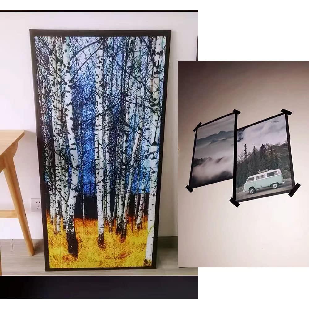 Cinta de Enmascarar Negra 1" x 50m - 2 Rollos para Manualidades