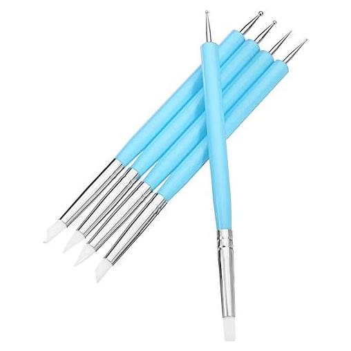 Set de 5 Herramientas de Esculpir Arcilla Zuoyou Azul 15cm