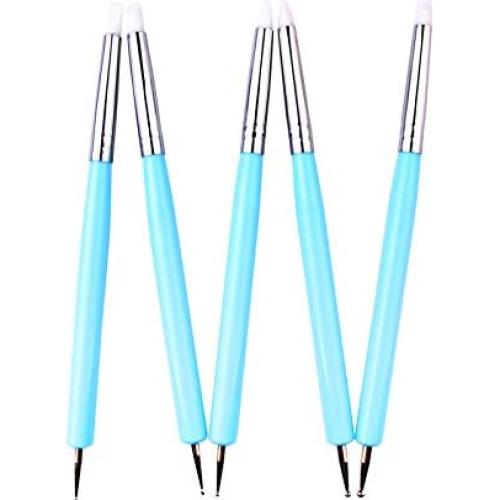 Set de 5 Herramientas de Esculpir Arcilla Zuoyou Azul 15cm
