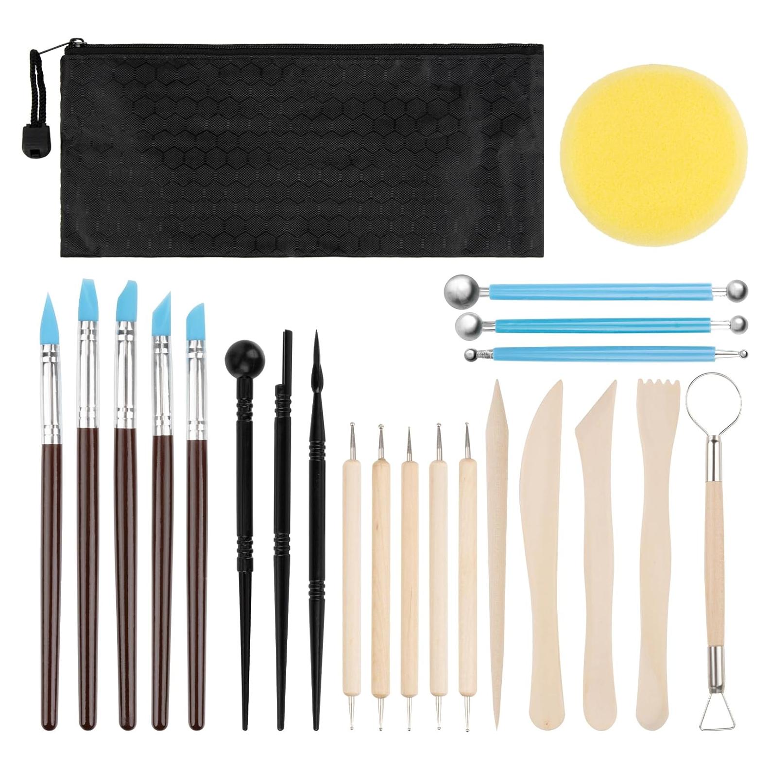 Kit de Herramientas de Arcilla MAQIHAN 23 Piezas Cerámica