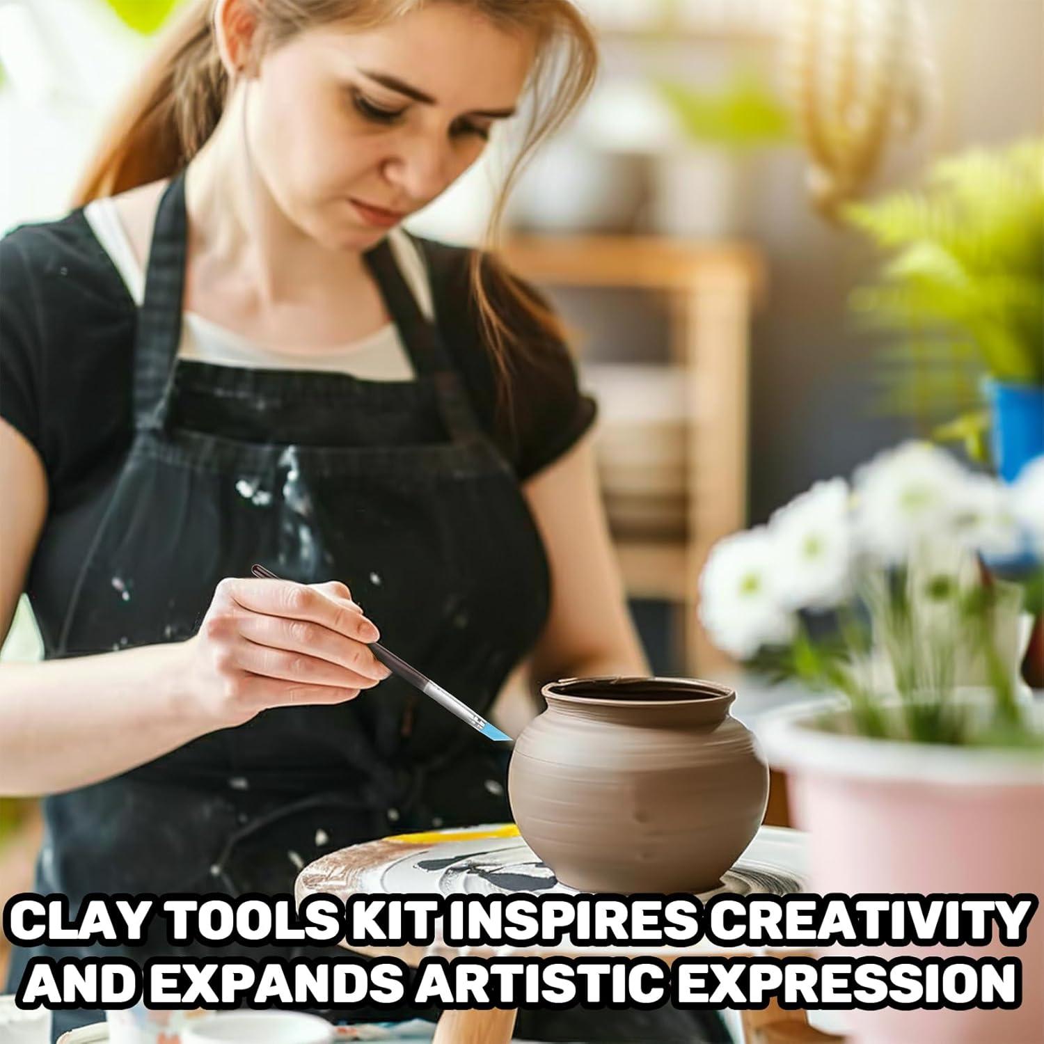 Kit de Herramientas de Arcilla MAQIHAN 23 Piezas Cerámica