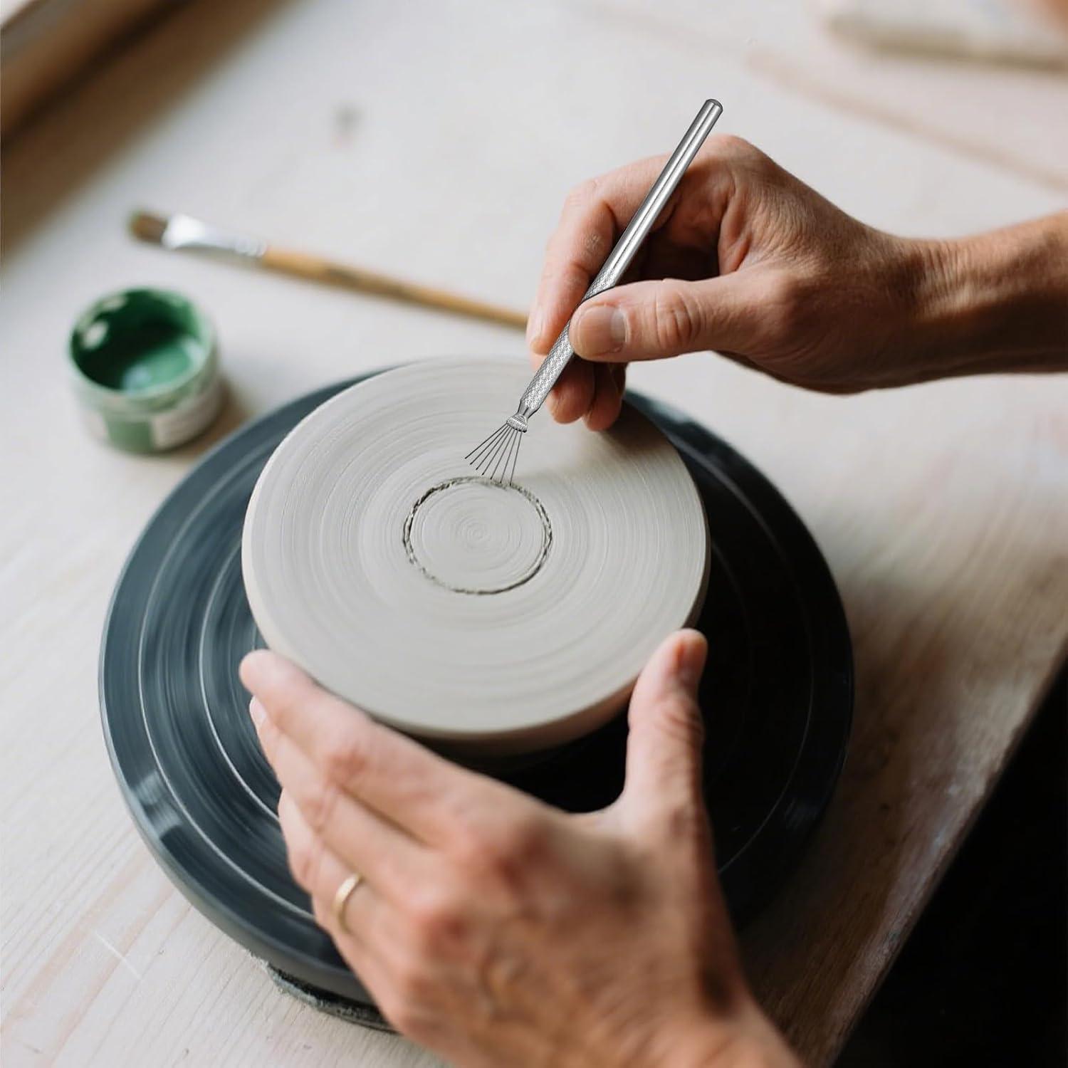 Juego de 4 Herramientas de Escultura de Arcilla FdcZeyxior