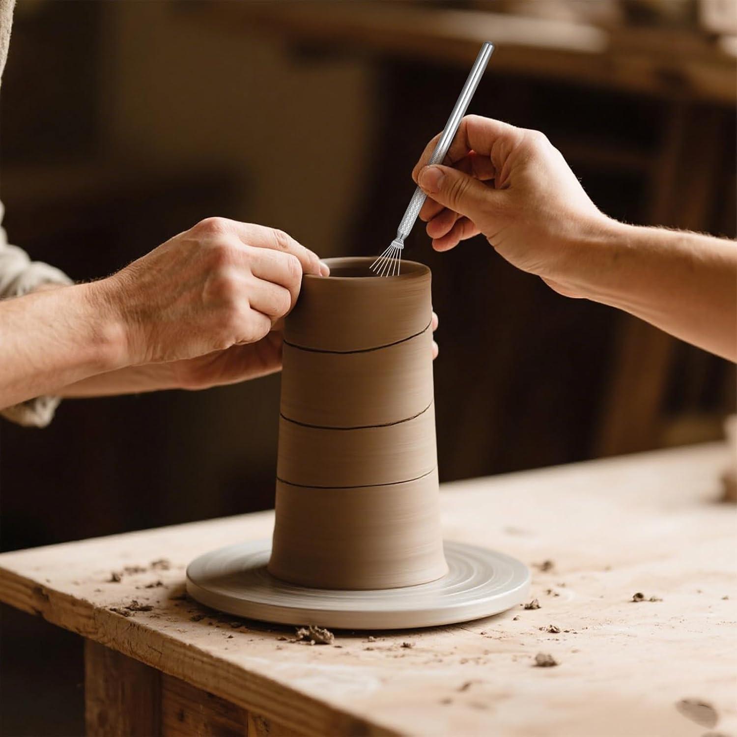 Juego de 4 Herramientas de Escultura de Arcilla FdcZeyxior