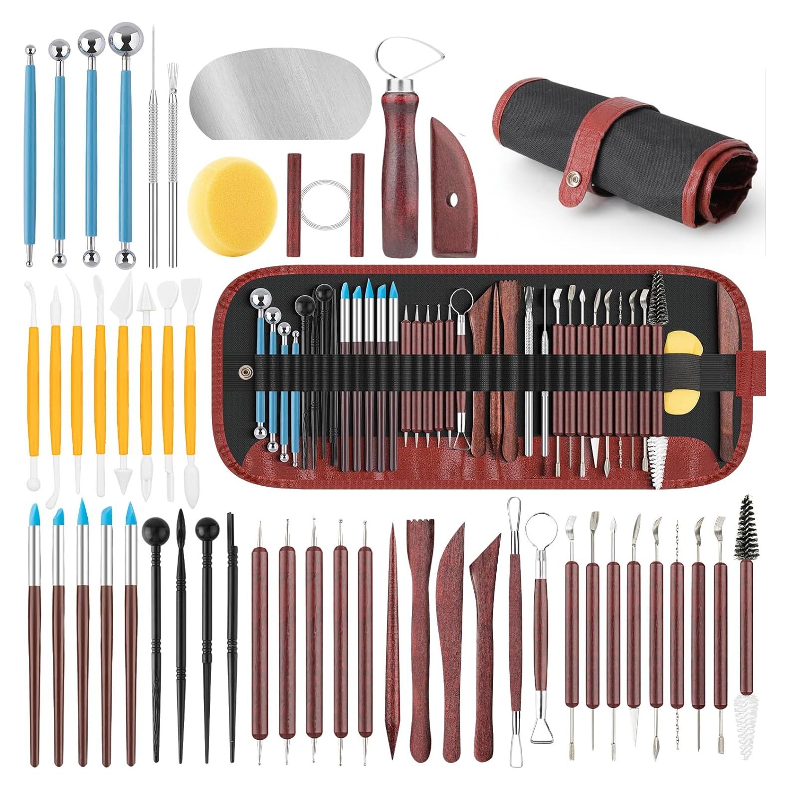 Kit de Herramientas de Cerámica 48PCS Thyrflen para Esculpir