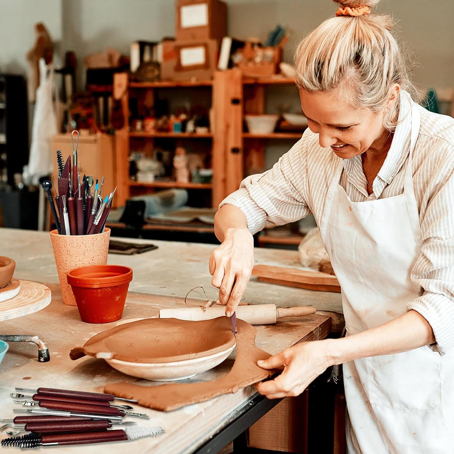 Kit de Herramientas de Cerámica 48PCS Thyrflen para Esculpir