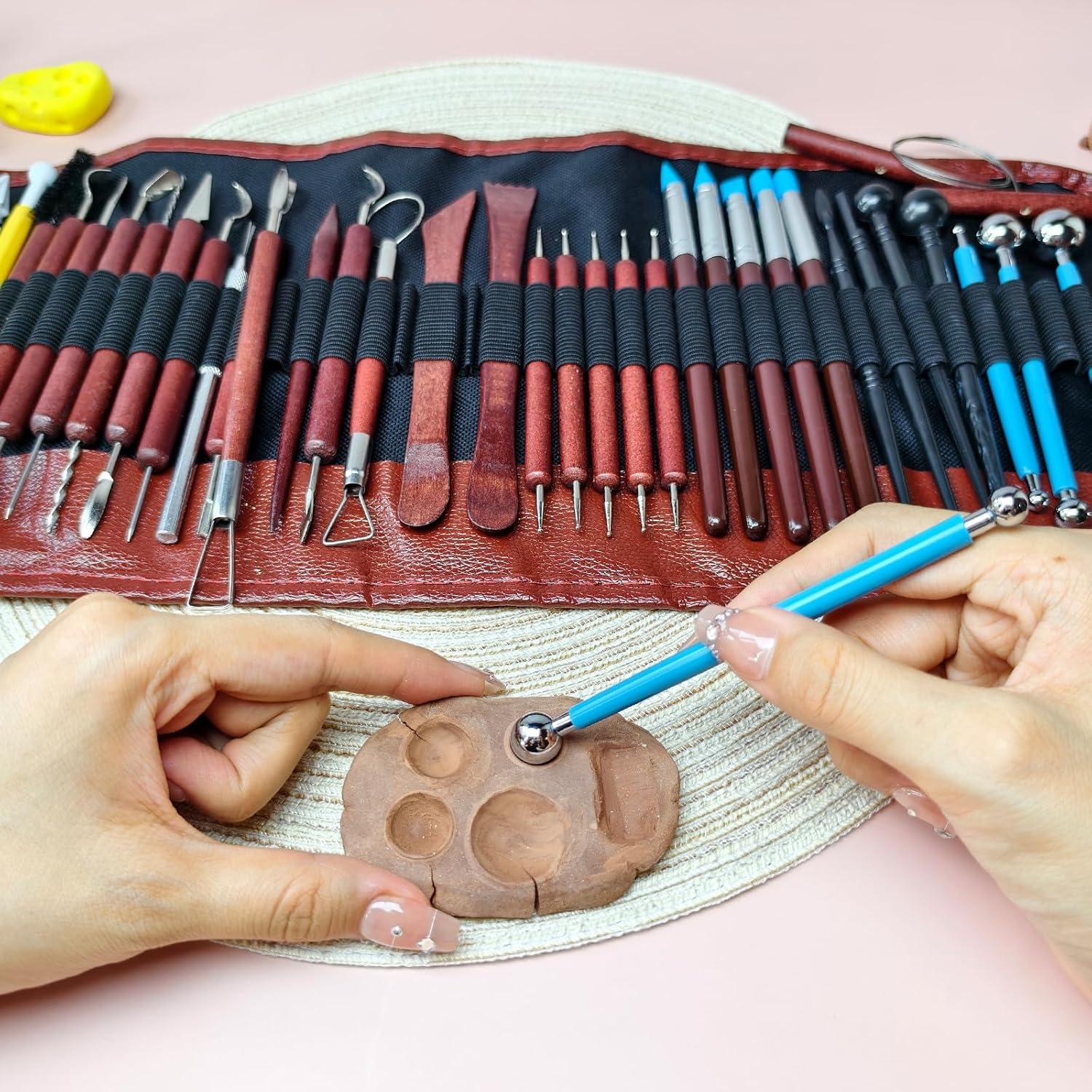 Kit de Herramientas de Cerámica 48PCS Thyrflen para Esculpir