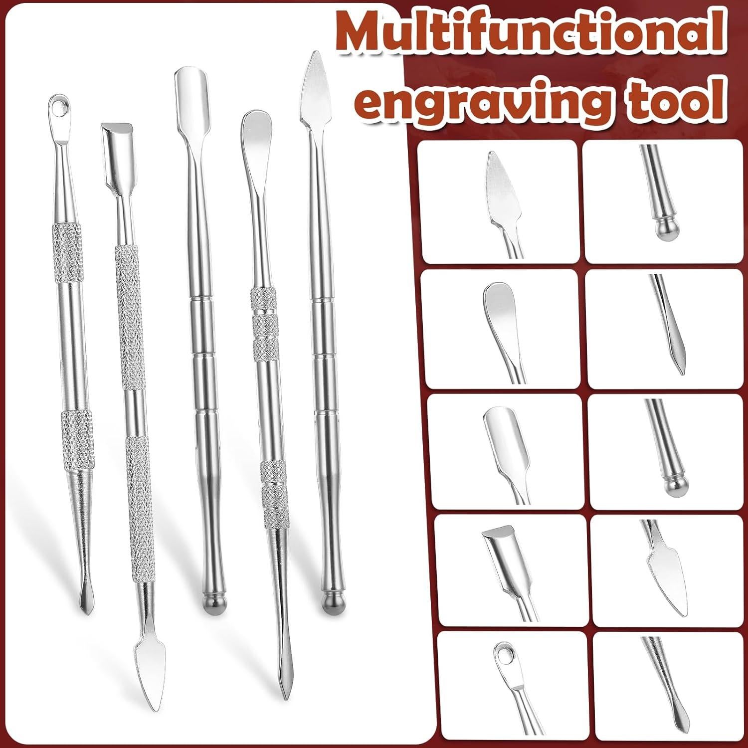 Juego de Herramientas de Esculpido en Cera Piriuuo - 5 Estilos