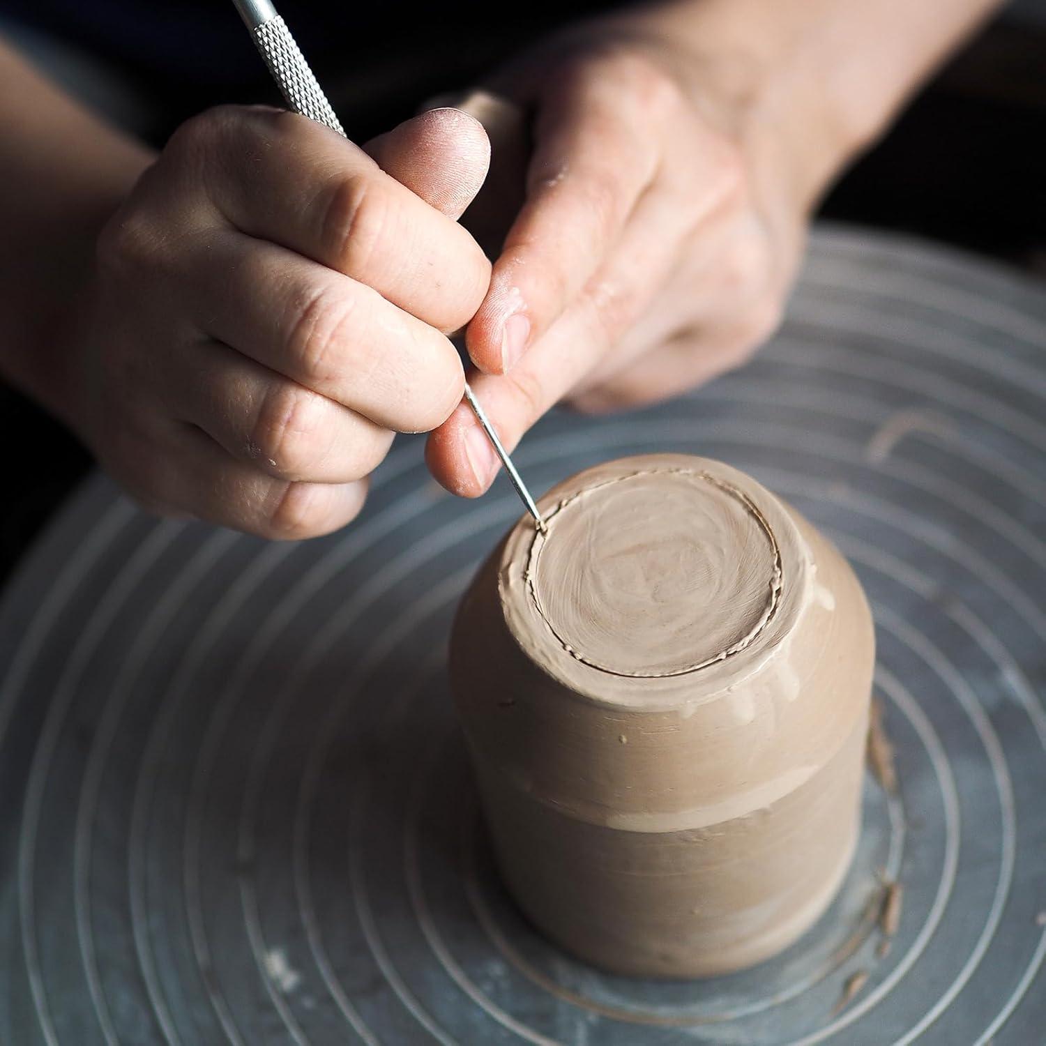 Juego de Herramientas de Aguja de Cerámica Qulkws - 3 Piezas