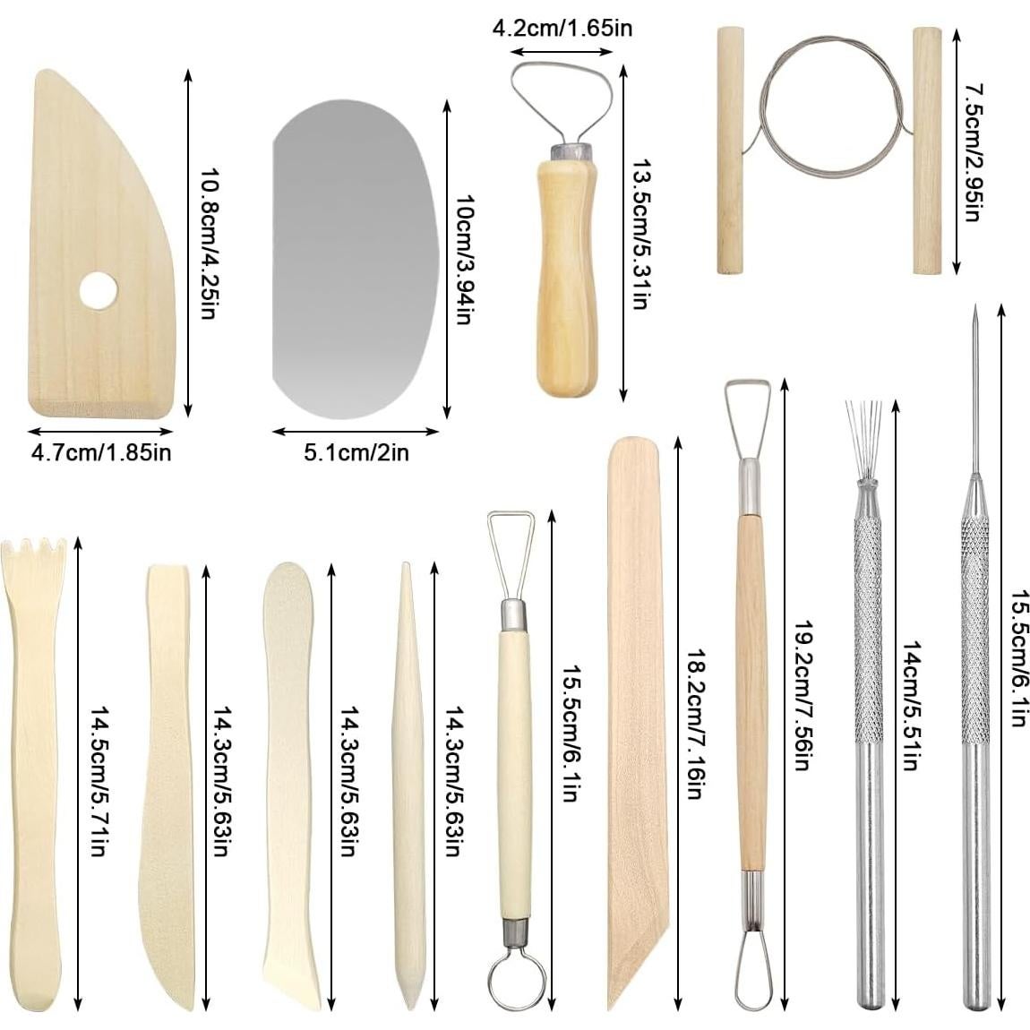 Kit de 13 Herramientas de Escultura de Arcilla CKANDAY