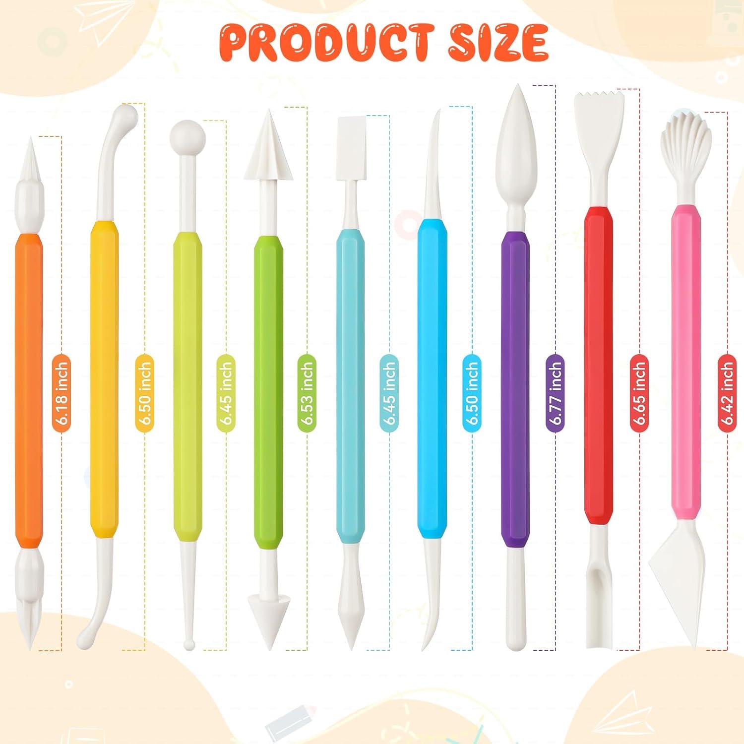 Kit de Herramientas de Escultura en Arcilla 18 Piezas BNJZWJJ