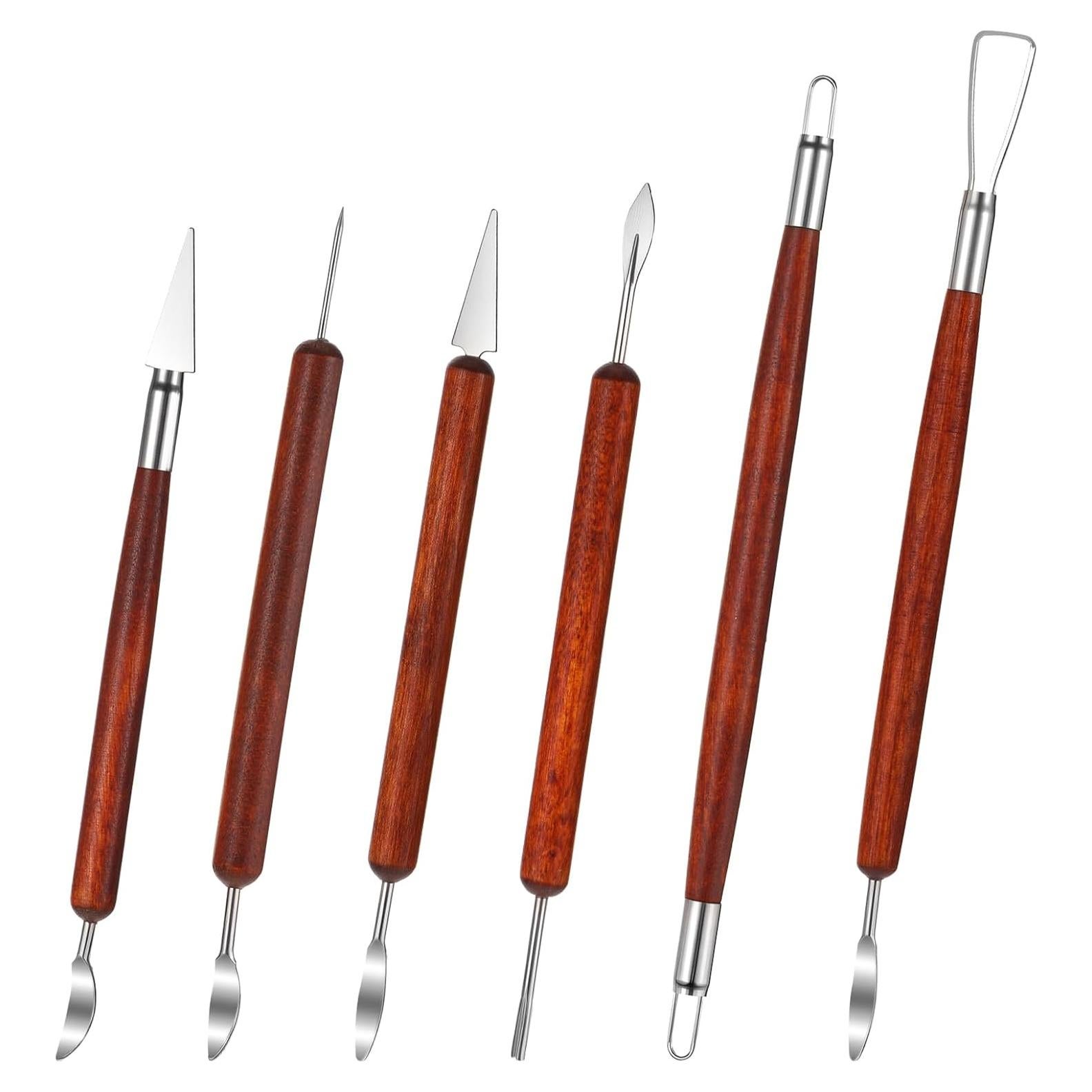 Juego de 6 Herramientas de Escultura en Arcilla Eldraqth