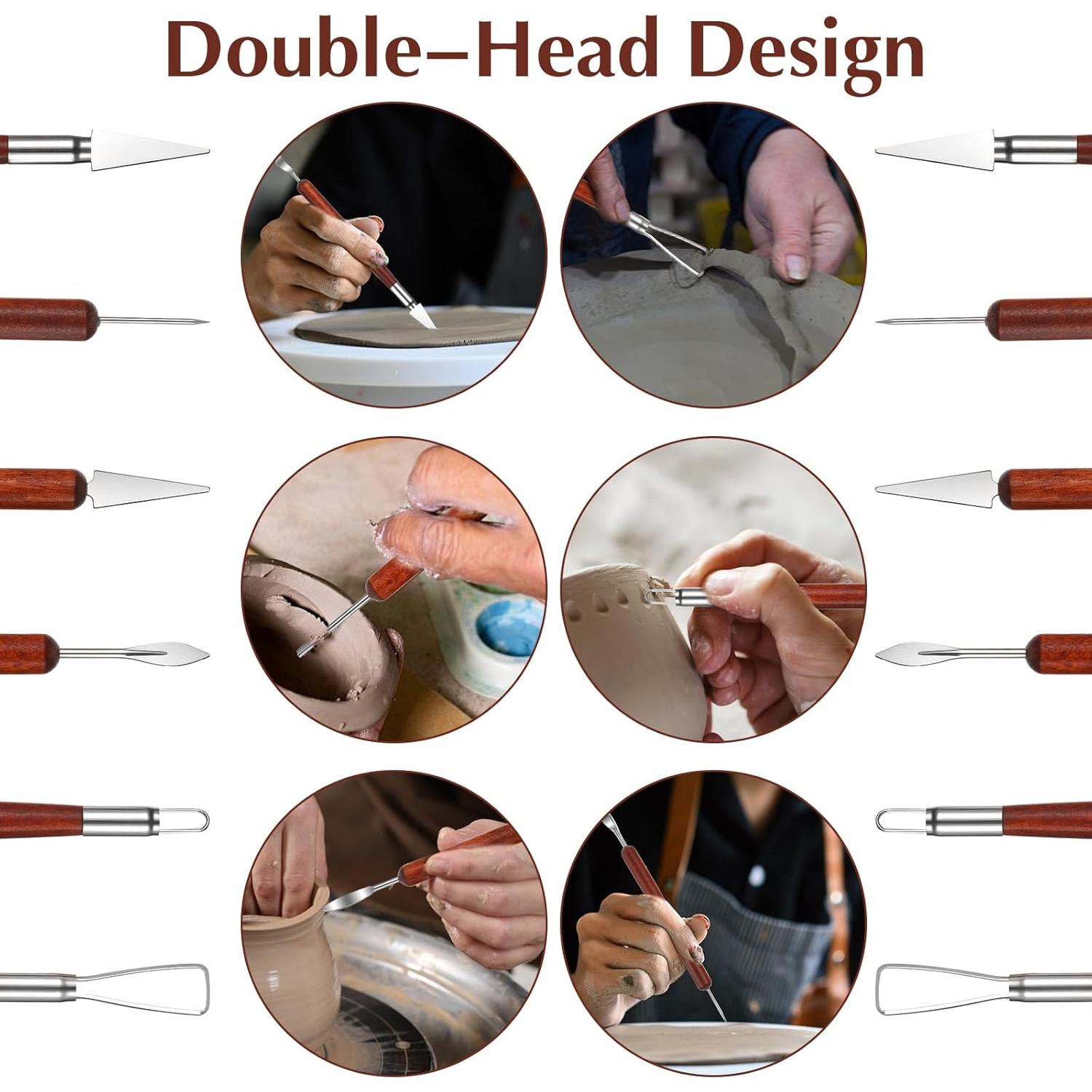 Juego de 6 Herramientas de Escultura en Arcilla Eldraqth