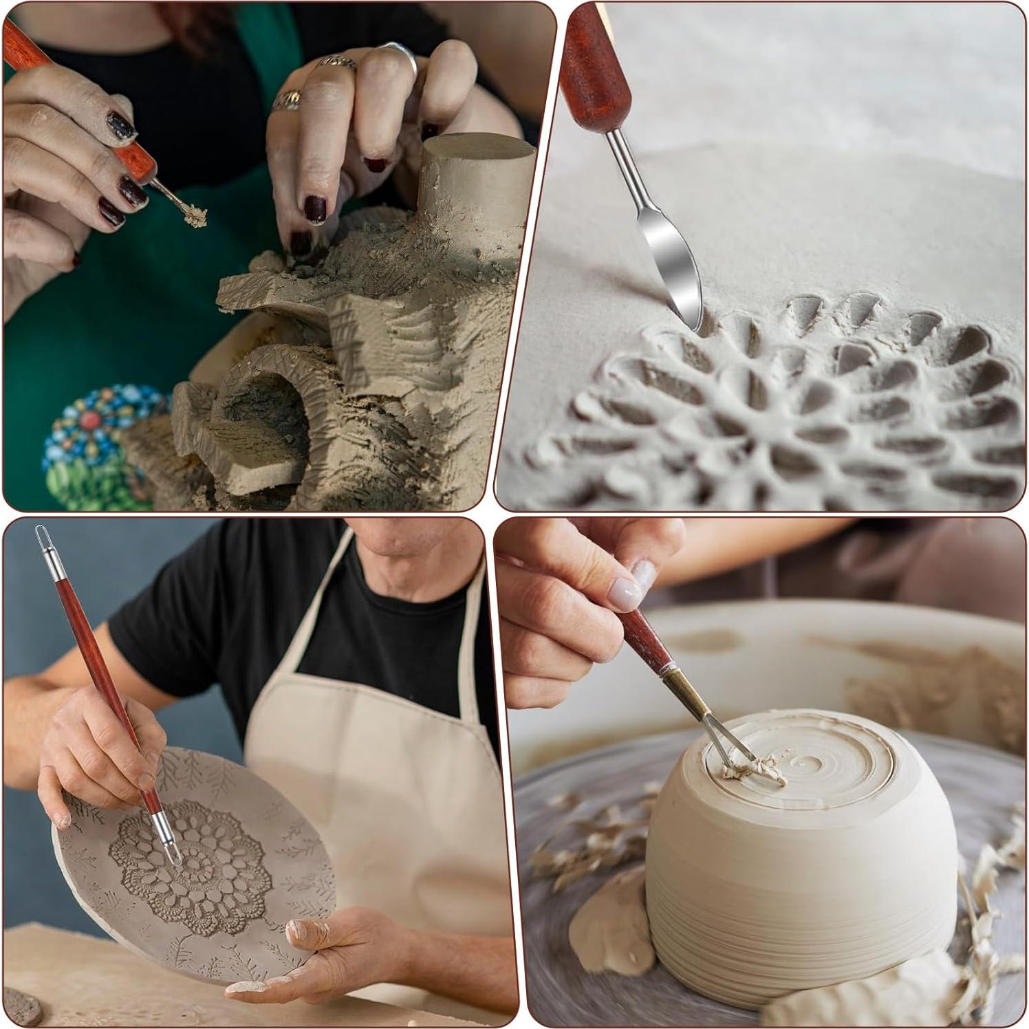 Juego de 6 Herramientas de Escultura en Arcilla Eldraqth