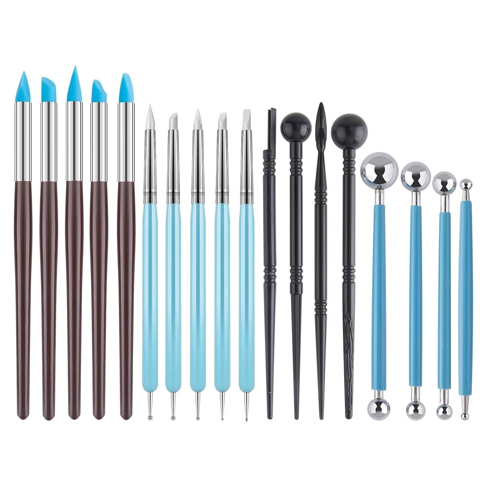 Kit de Herramientas de Escultura de Arcilla Thyrflen 18PCS