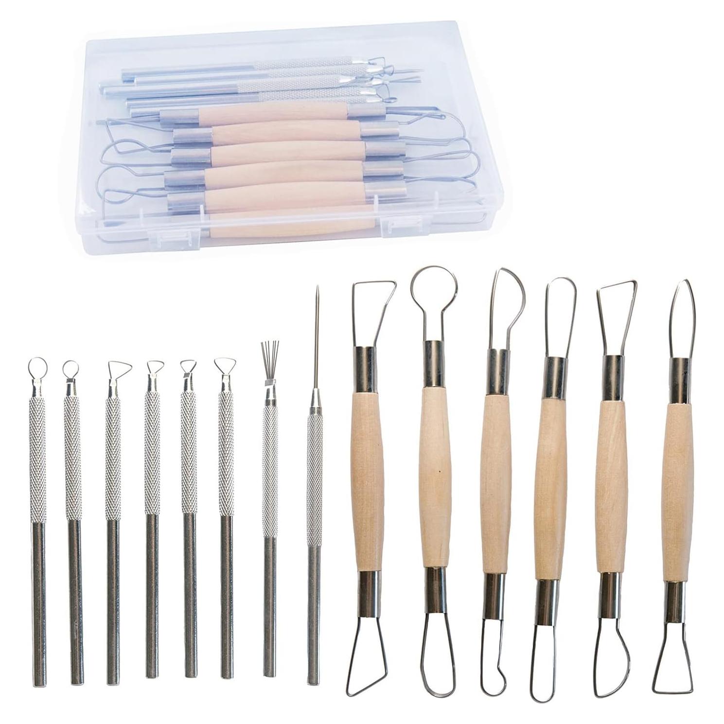 Kit de Herramientas de Escultura de Arcilla Artzuvs 14 Piezas